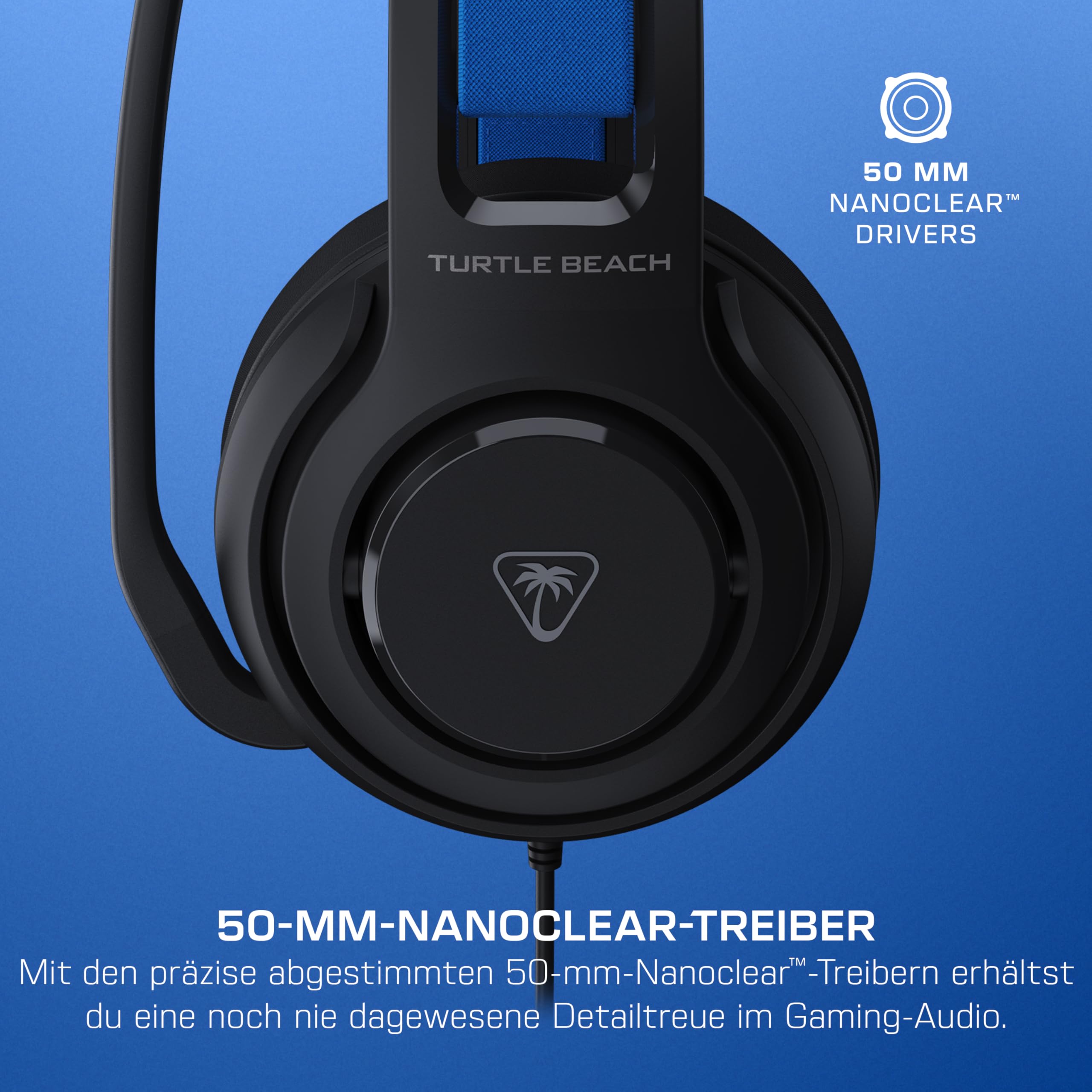 Turtle Beach Atlas 200 Gaming-Headset für PS5, Schwarz