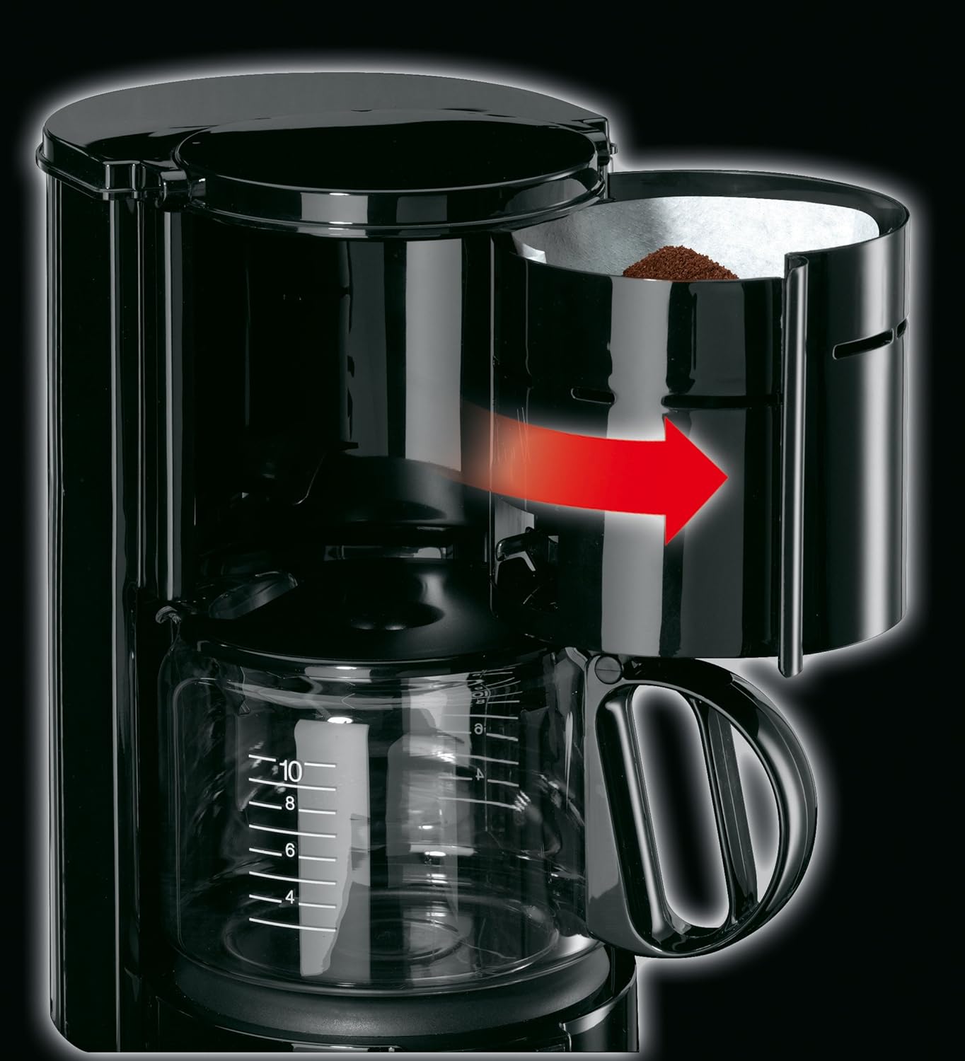 BRAUN KF 47 Kaffeemaschine Aromaster Classic Filterkaffeemaschine mit Glaskanne für bis zu 10 Tassen