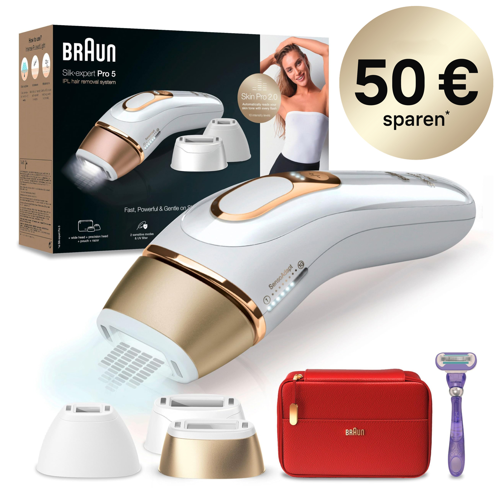 Braun IPL Silk Expert Pro 5 Haarentfernungsgerät PL5267 