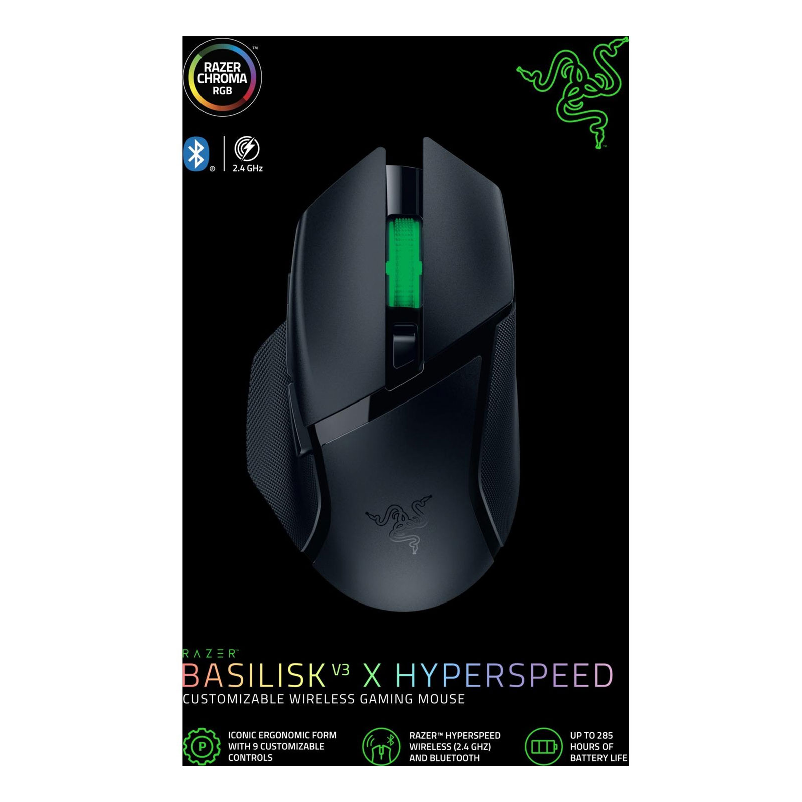 RAZER Basilisk V3 X HyperSpeed Gaming-Maus (Kabellos)