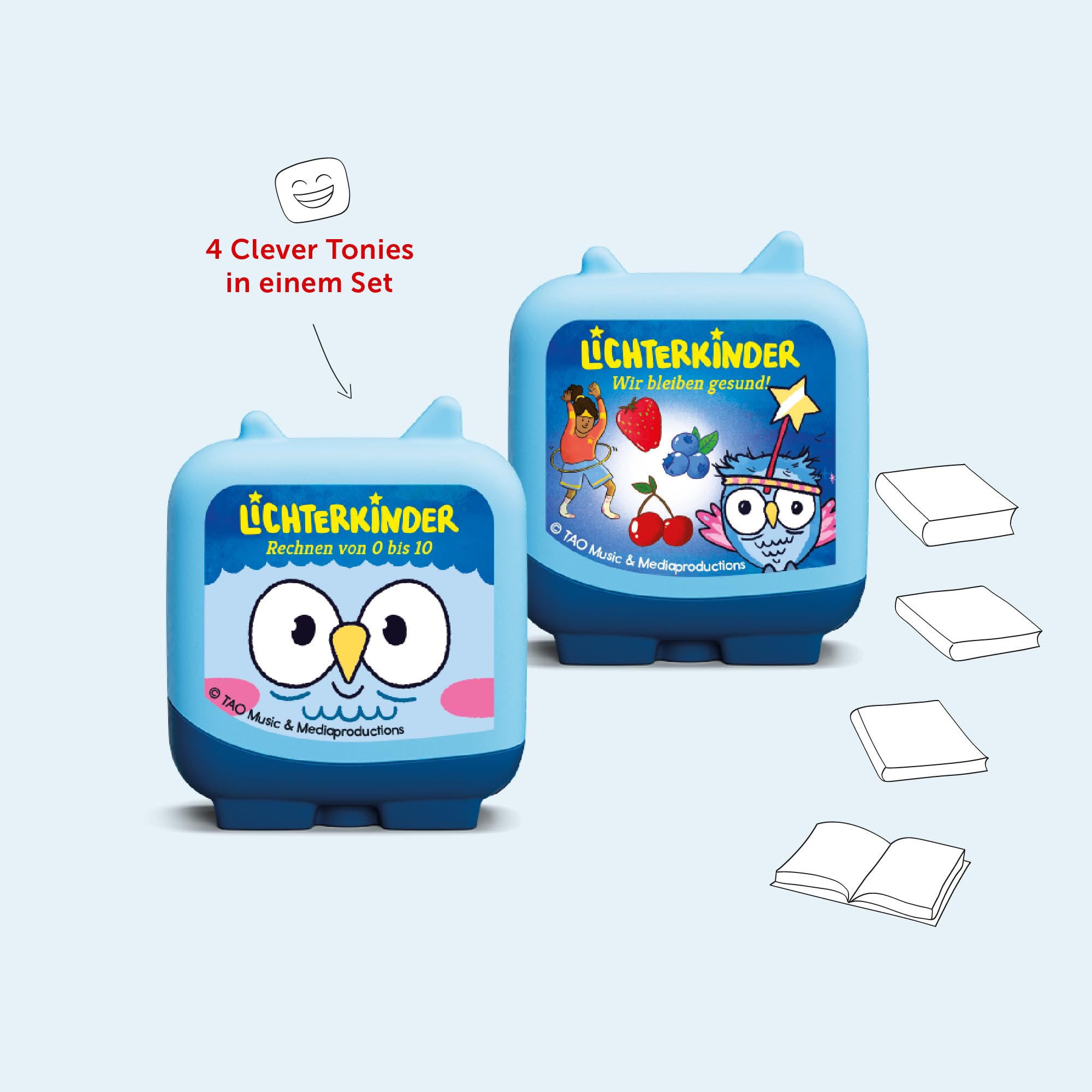 Tonies Clever Tonie 4er Set: Lichterkinder – Lernen mit LIKI und LUMI