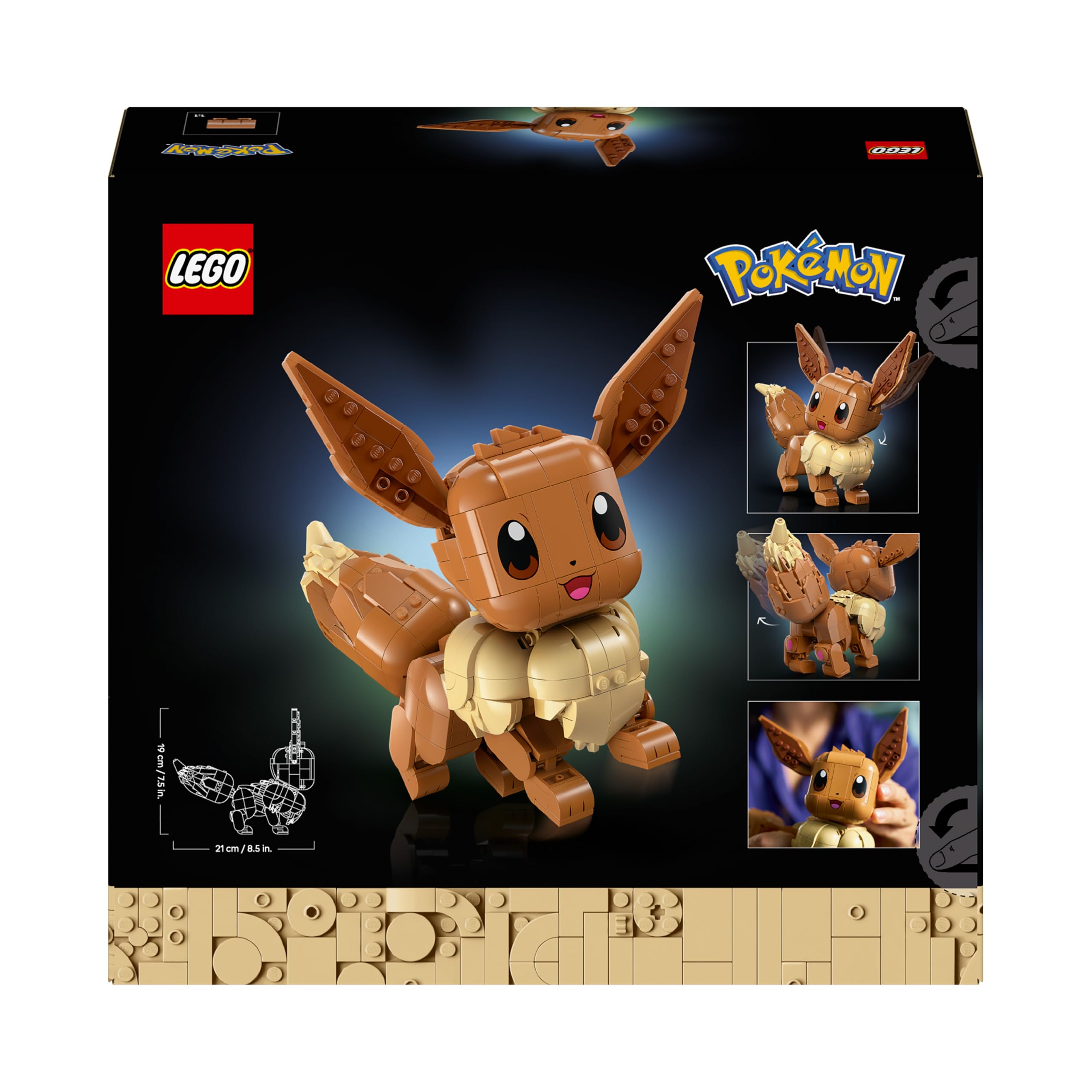 LEGO Pokémon Evoli Figur - Bauset für Erwachsene, 72151
