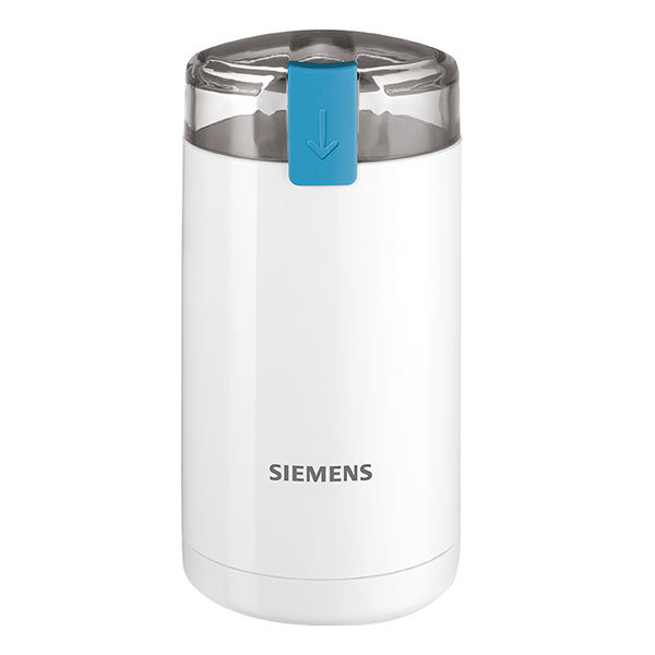 Siemens MC23200 Kaffeemühle mit Schlagmesser weiß/blau 75g Bohnen