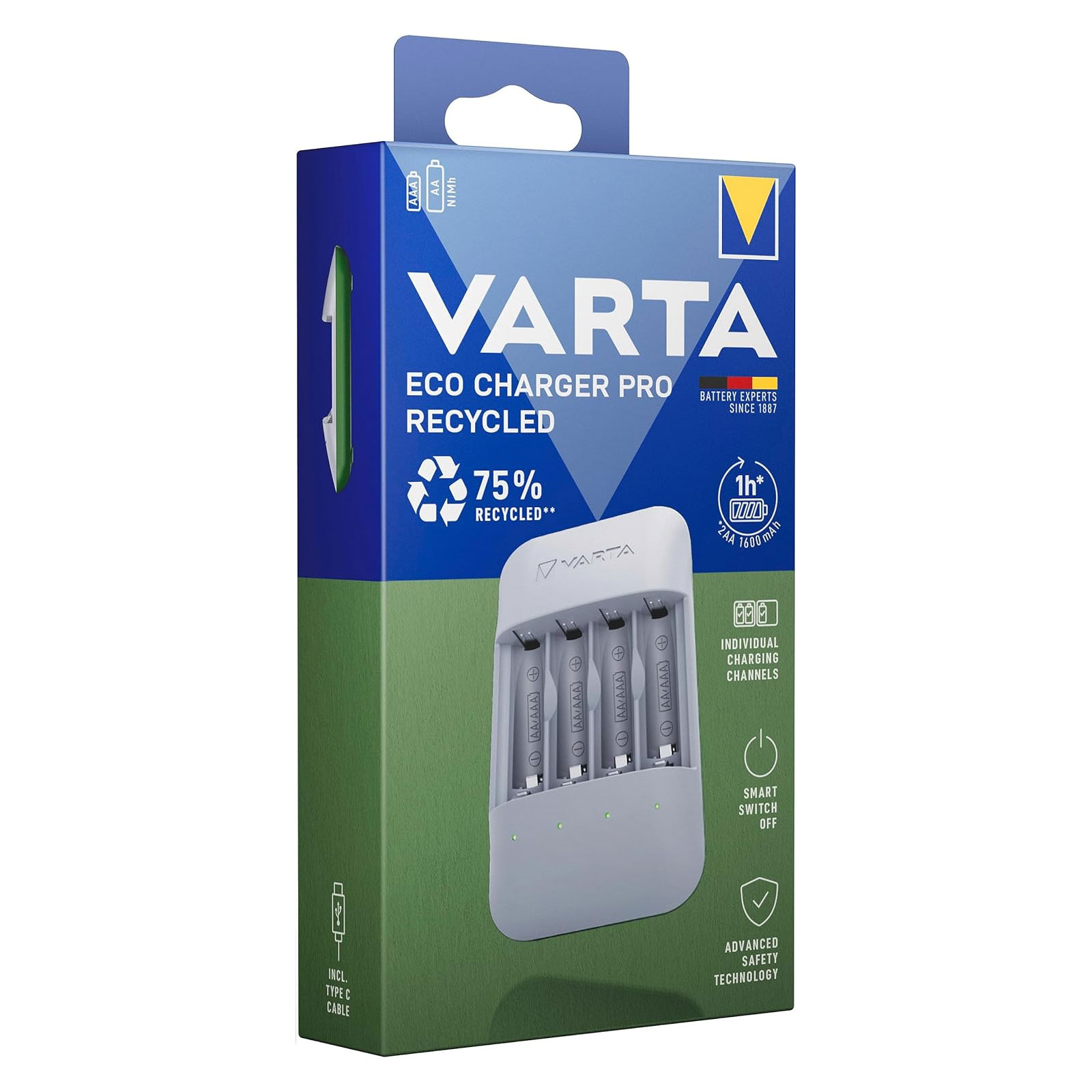 VARTA Ladegerät Eco Charger P.R ohne Bat.