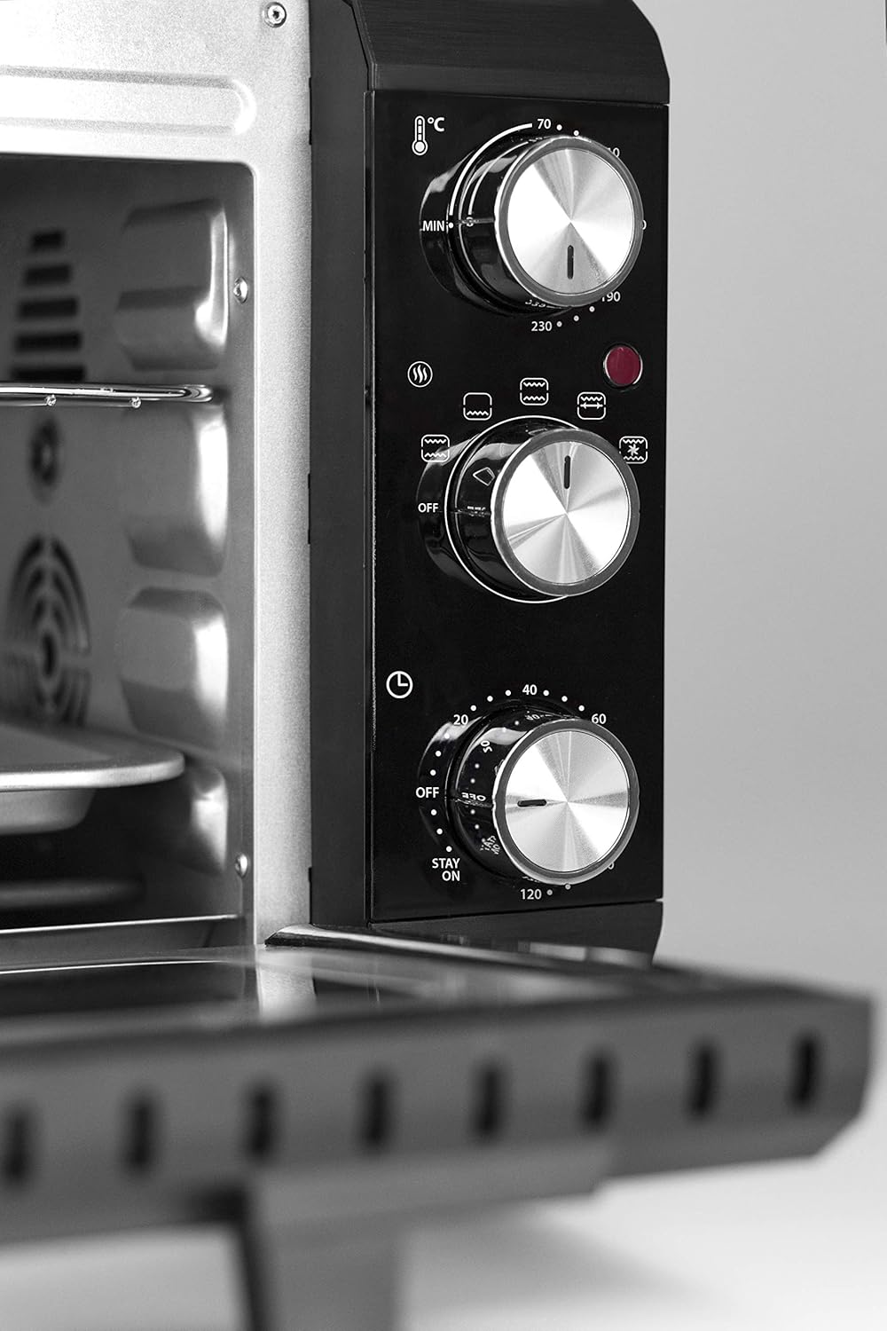 Caso 2970 TO20 Design-Backofen mit Heißluft Cool Touch-Funktion schwarz