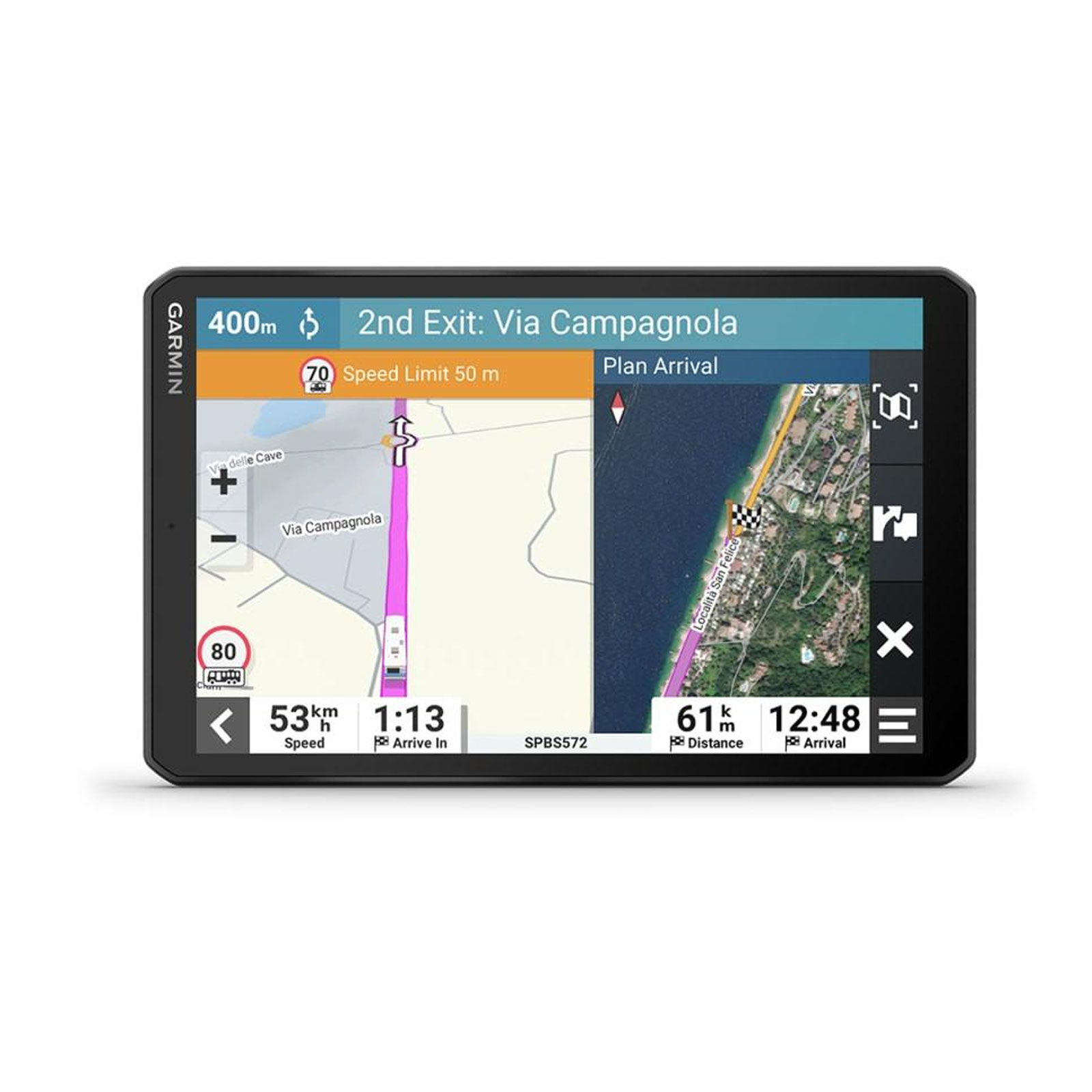 GARMIN Campercam 895, Camper-Navi mit 8-Zoll HD-Touchdisplay und digitalem Verkehrsfunk