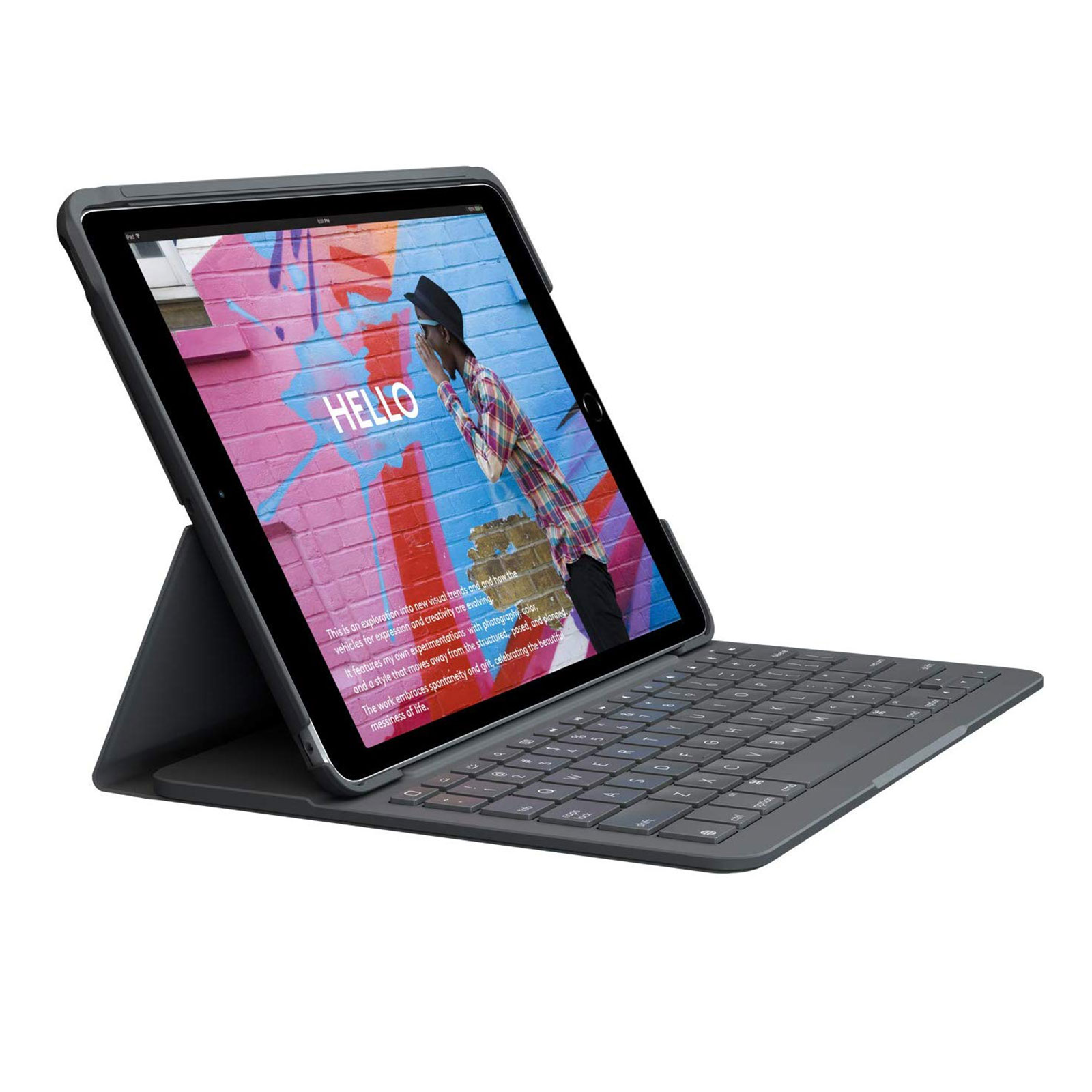 Logitech Slim Folio for IPad (7th generation) - graphite