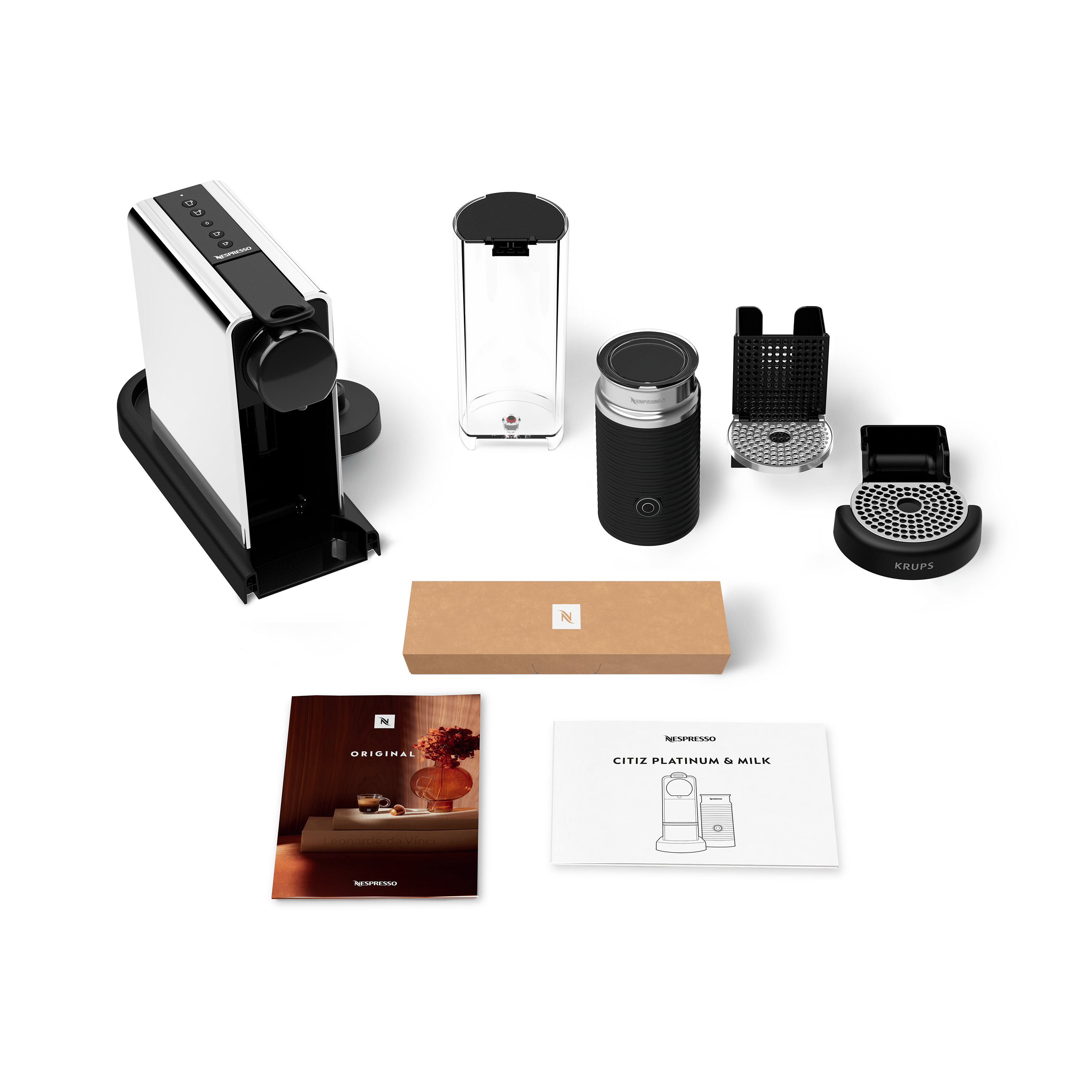 KRUPS Citiz Platinum &; Milk XN630 Nespresso-Kapselmaschine