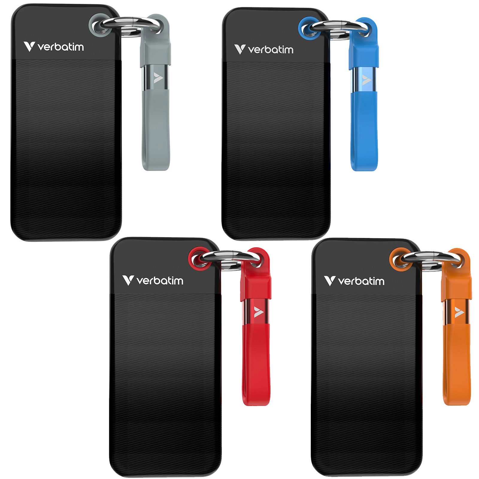 Verbatim Pocket SSD 1 TB, Schlüsselanhänger mit Kabelbefestigung