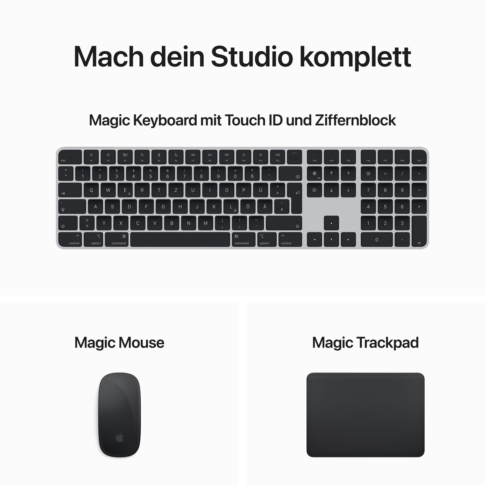 Apple Mac Studio, 2023, Silber, M2 Ultra, 24-Core-CPU, 60-Core-GPU, 128 GB, 2 TB SSD