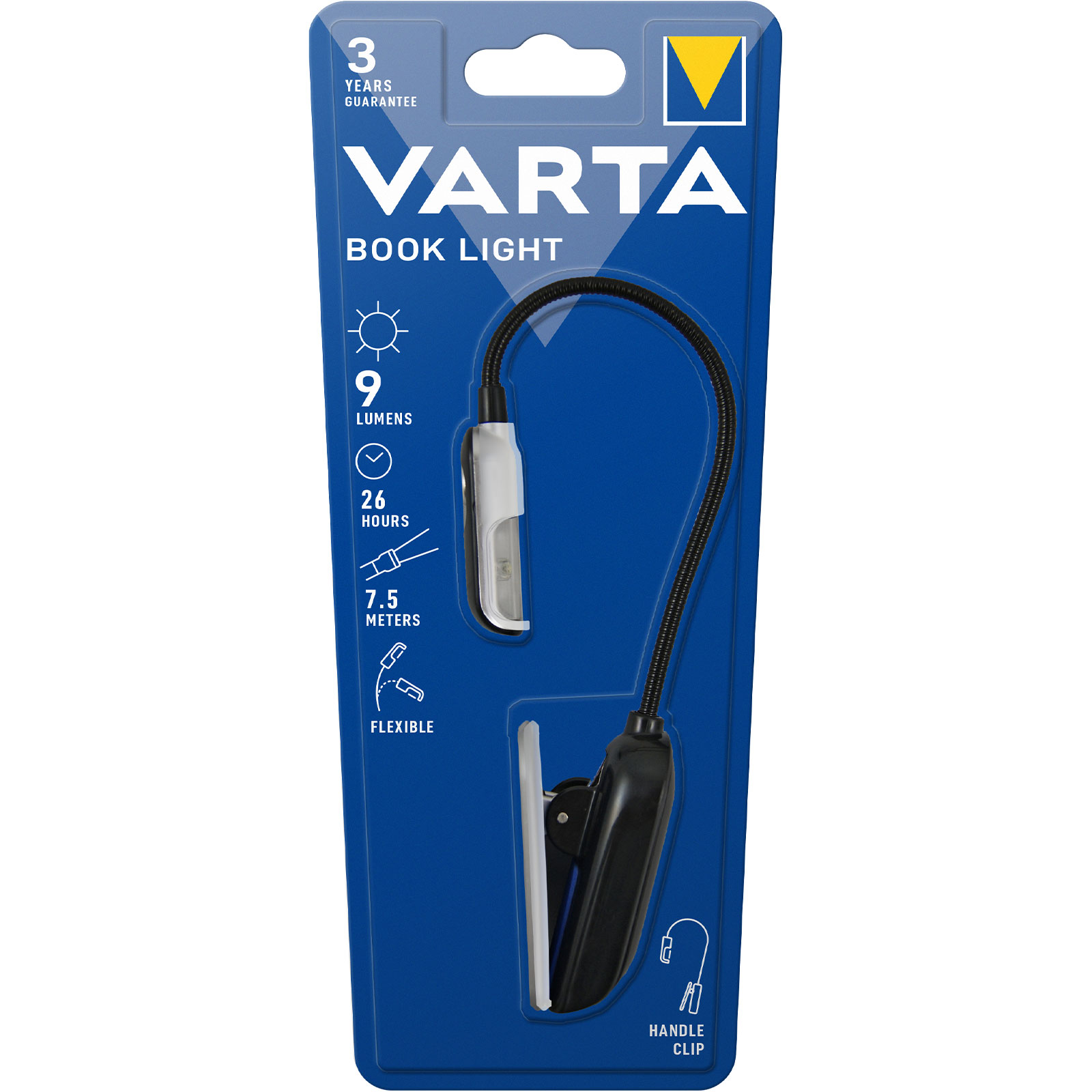 Varta LED Book Light - Schwarz/Silber