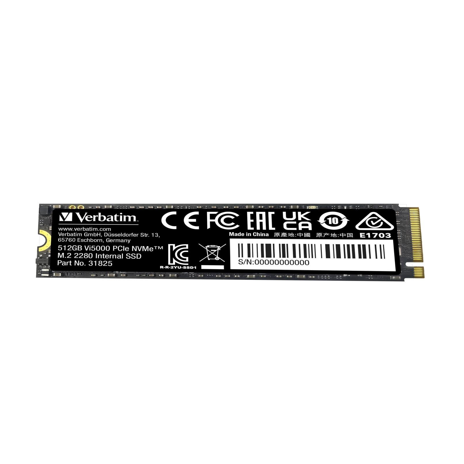 Vi5000 PCIe NVMe M.2 SSD 512GB