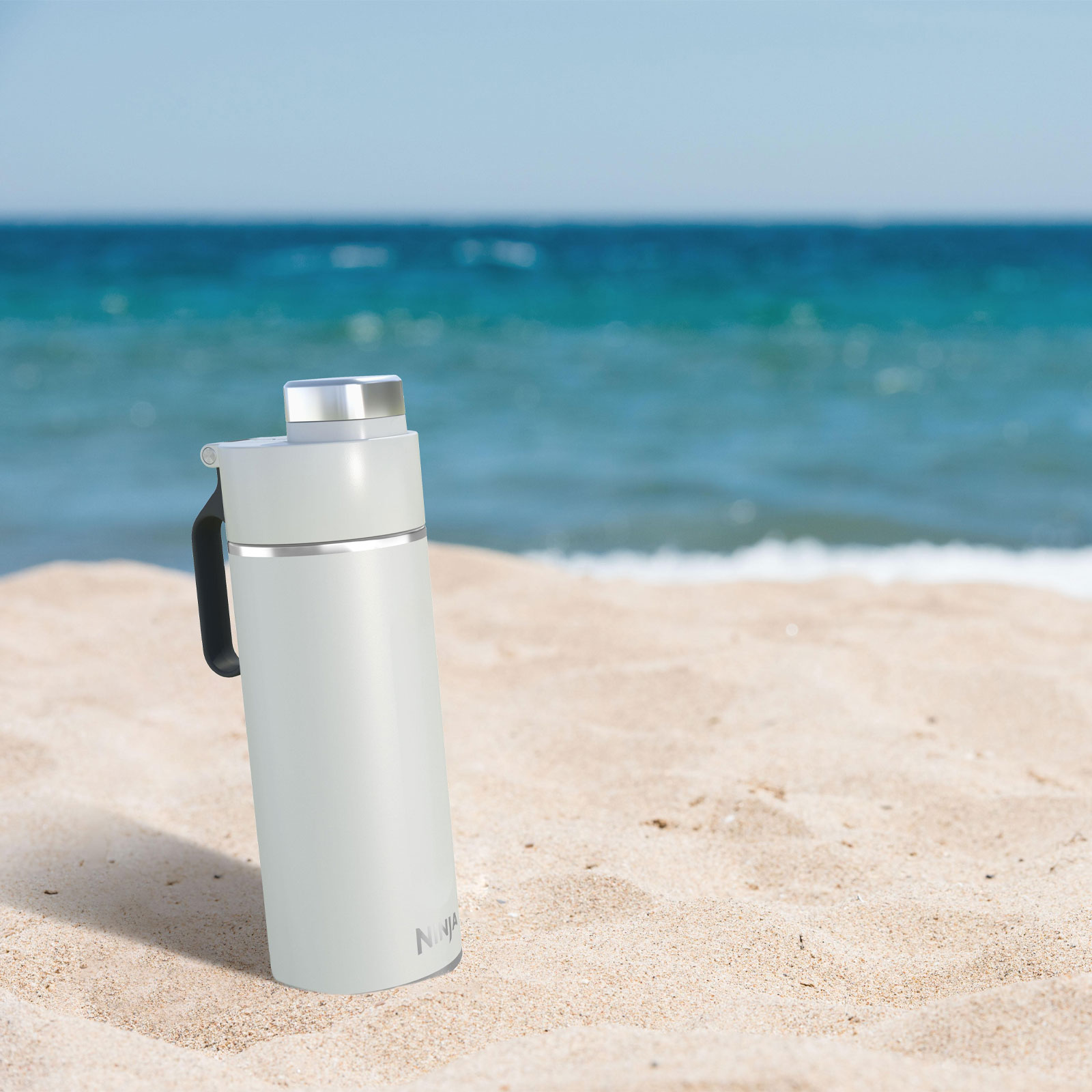 Ninja DW2401EUUKWH Thirsti 700ml Travel Bottle White Trinkflasche Ninja DW2401EUUKWH Thirsti 700ml Travel Bottle White Trinkflasche