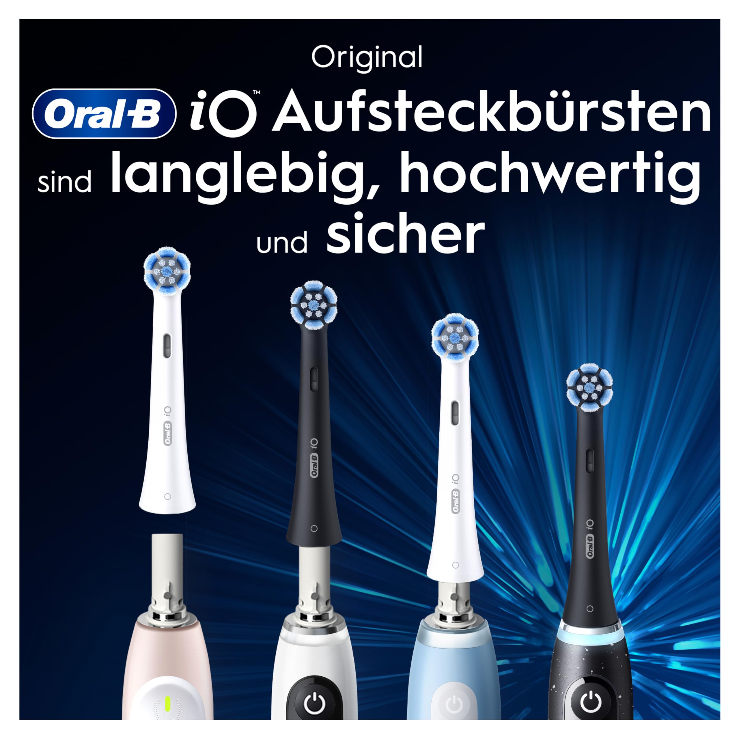 Oral-B iO Sanfte Reinigung – ORIGINAL Aufsteckbürsten