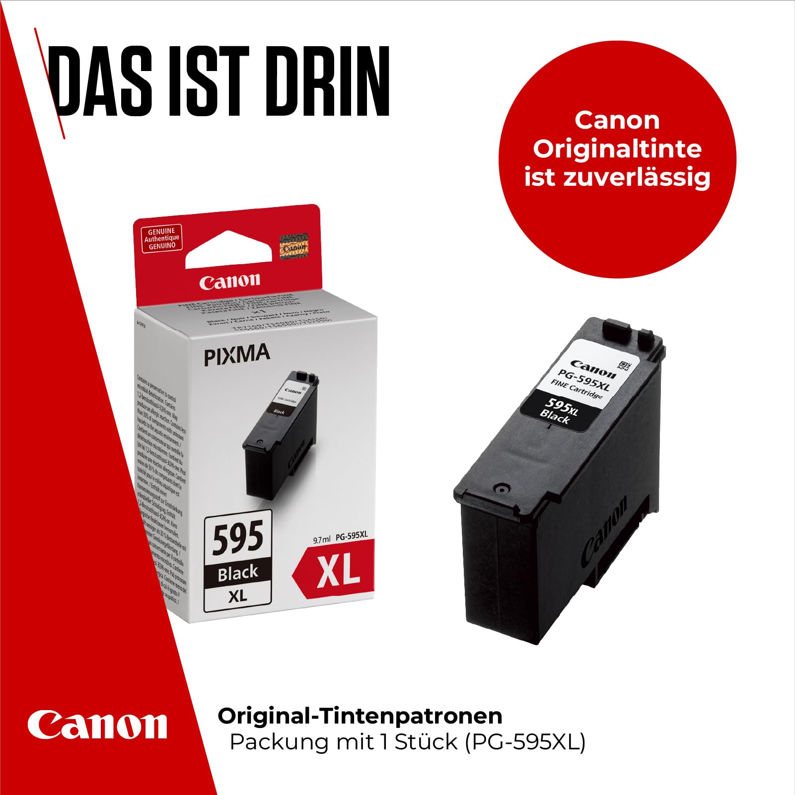 PG-595 XL Genuine Printer Ink Cartridge