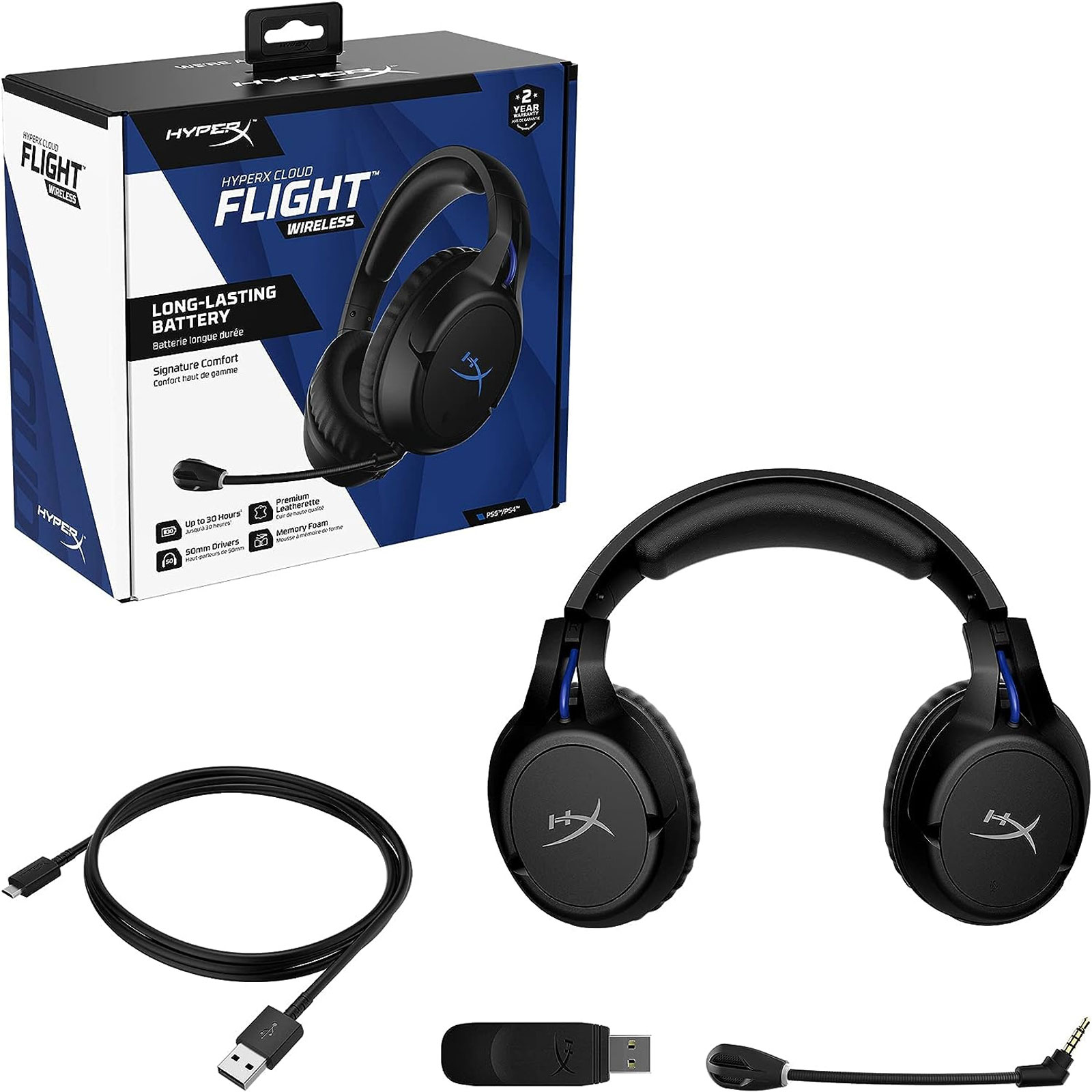 HyperX PS5 WL CLOUD FLIGHT BL/
