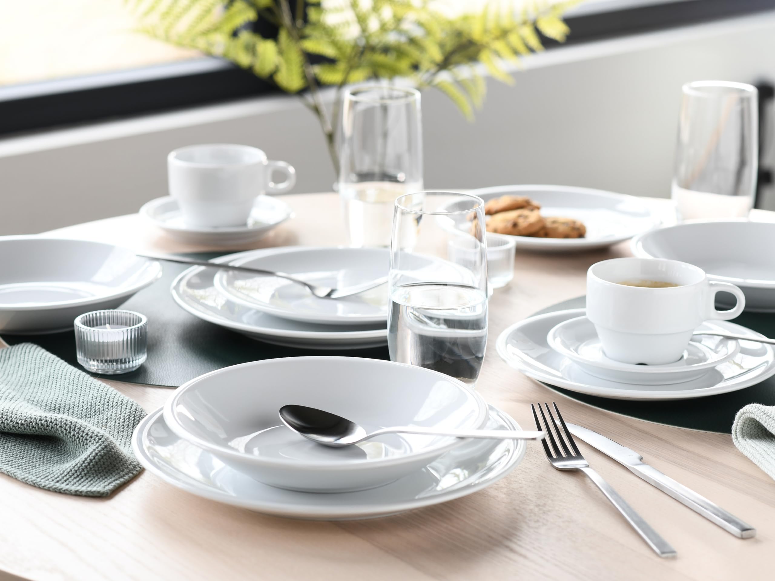 CreaTable, 24648, Serie Milano, 30-teiliges Geschirrset für 6 Personen