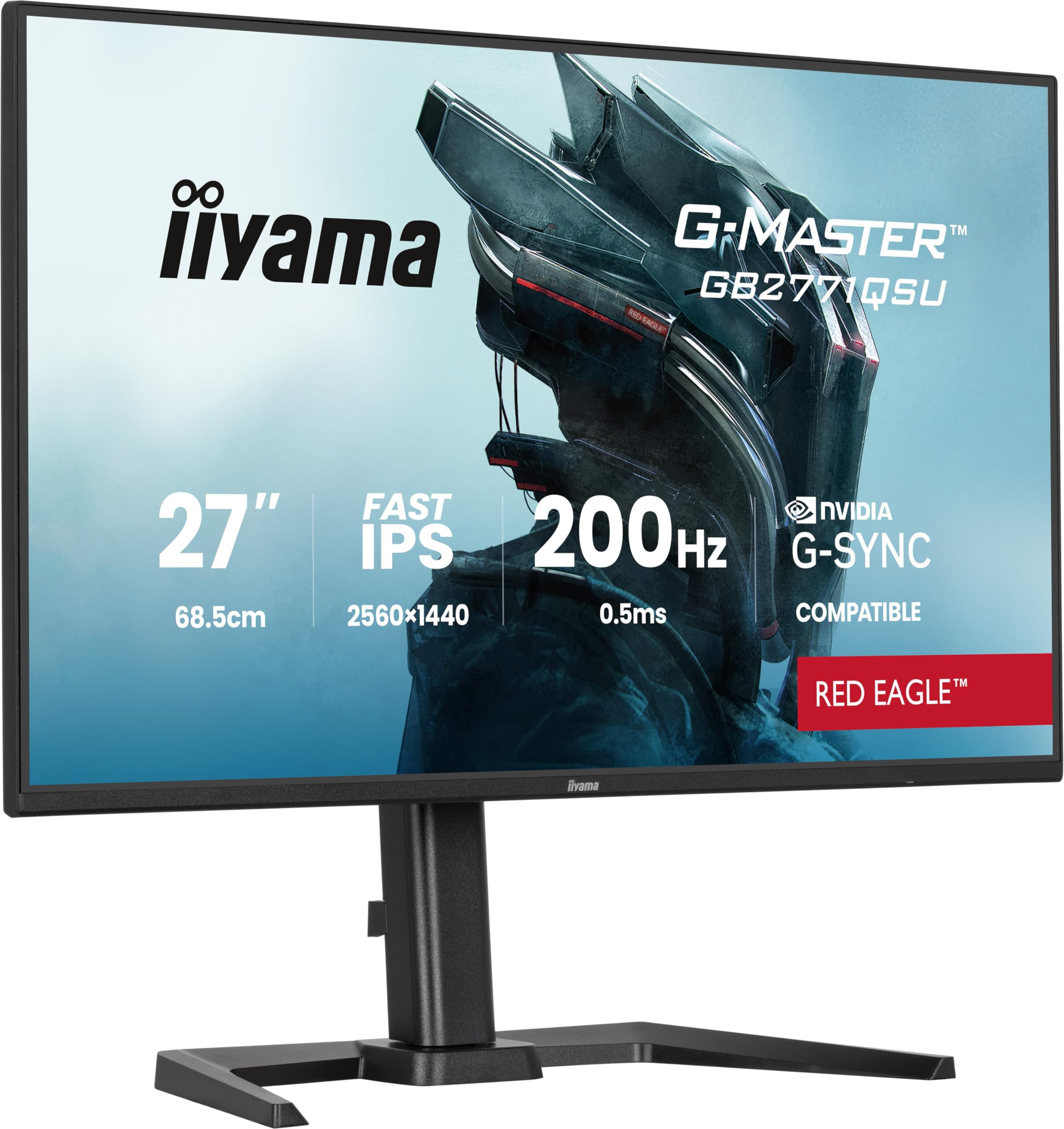 iiyama G-Master Red Eagle GB2771QSU-B1 68,6cm 27" Fast IPS LED Gaming Monitor