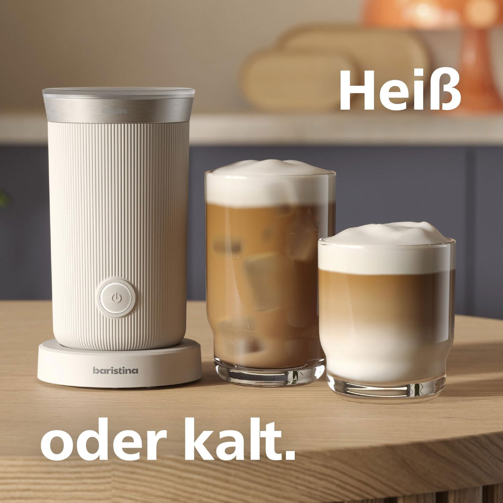 Philips BAR311/00 Milchaufschäumer Naturweiß Philips BAR311/00 Milchaufschäumer Naturweiß
