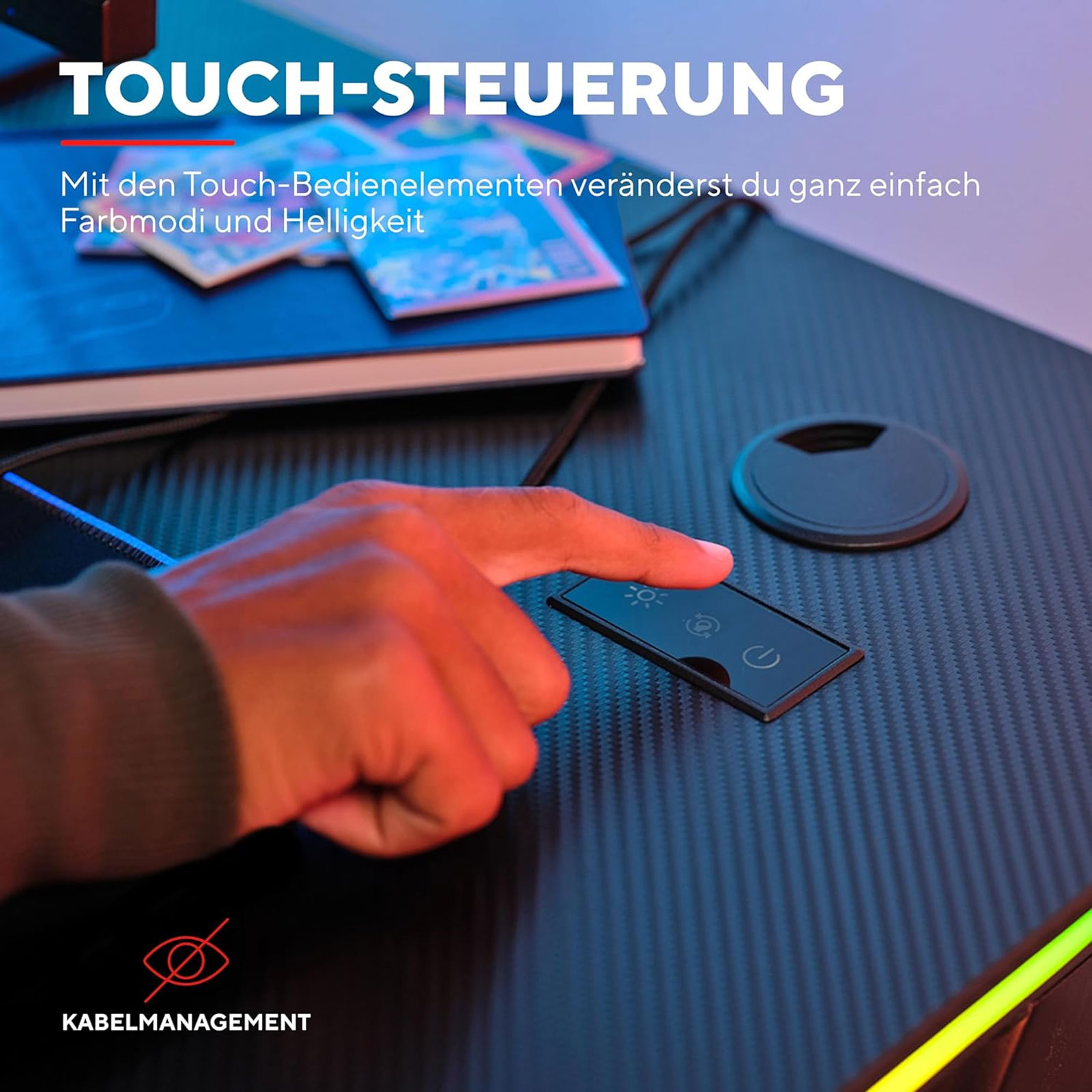 TRU GXT709 LUMINUS RGB DESK