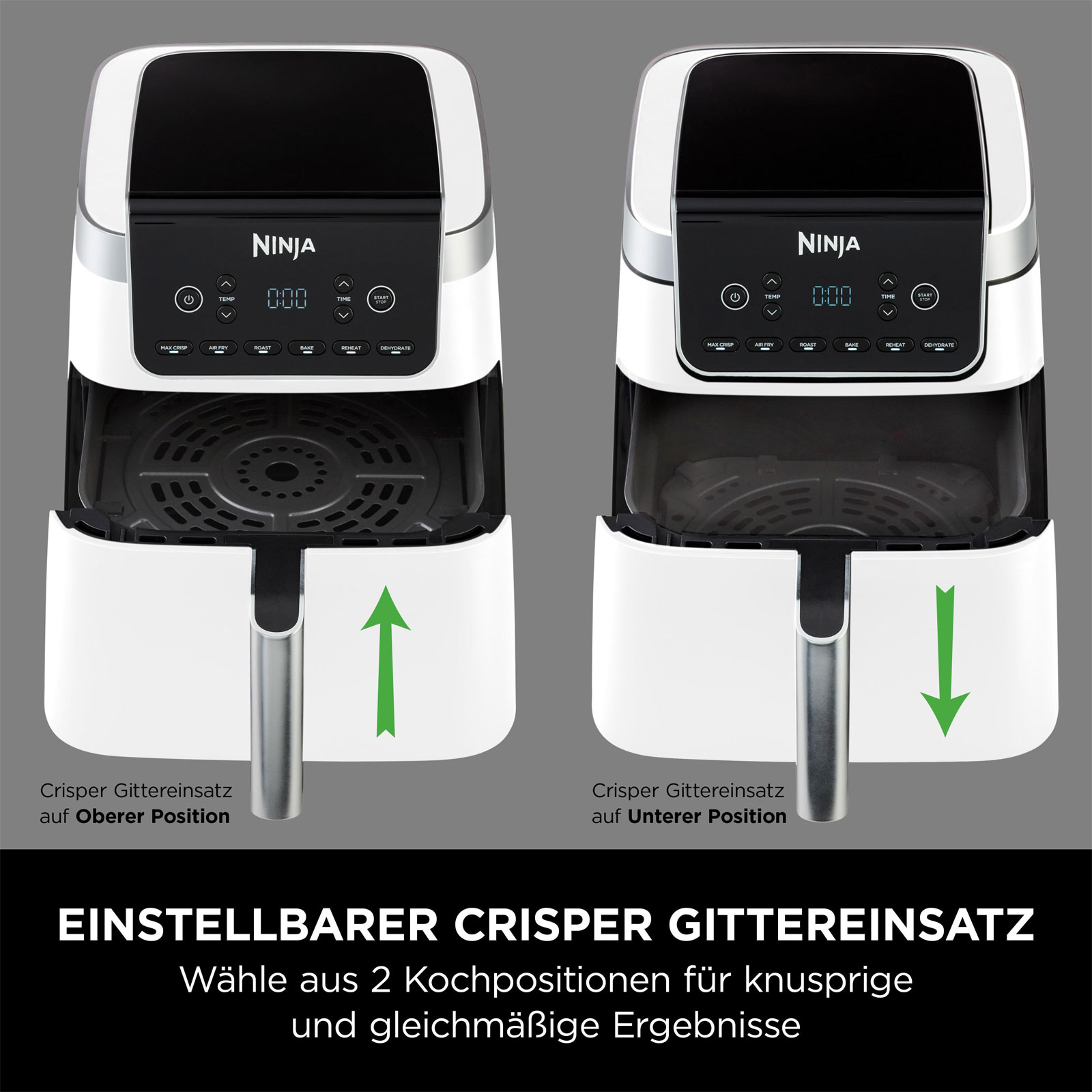 Ninja AF180EUWH Heißluftfritteuse Ninja AF180EUWH Heißluftfritteuse