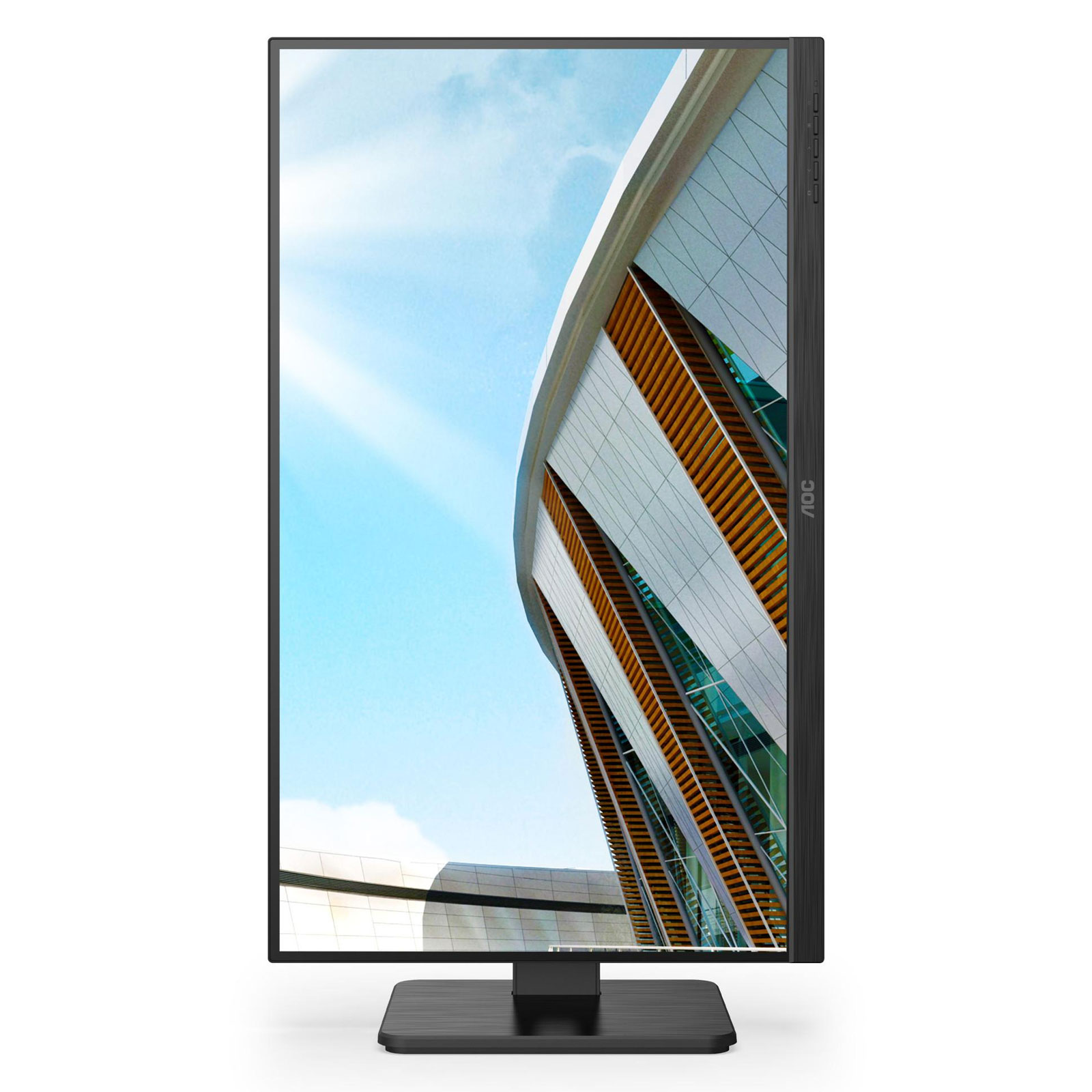 AOC Monitor Q27P2Q, P2, Schwarz, 27 Zoll, WQHD, IPS, 75 Hz, 4 ms (USB, HDMI, DisplayPort, höhenverstellbar, neigbar, schwenkbar, Pivot)