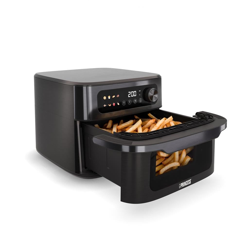 Princess Luftfritteuse 182480 MAXI CRISP, 10 L, 1800 W, Schwarz