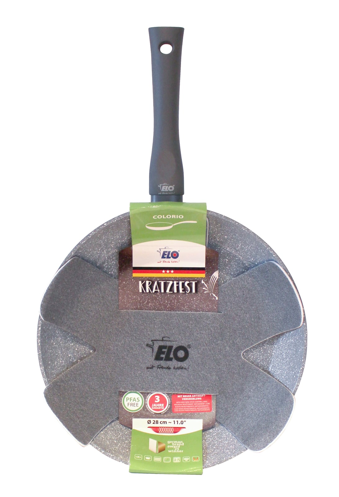 ELO FA Pfanne Colorio mit farbigen Protektor grau 28 cm