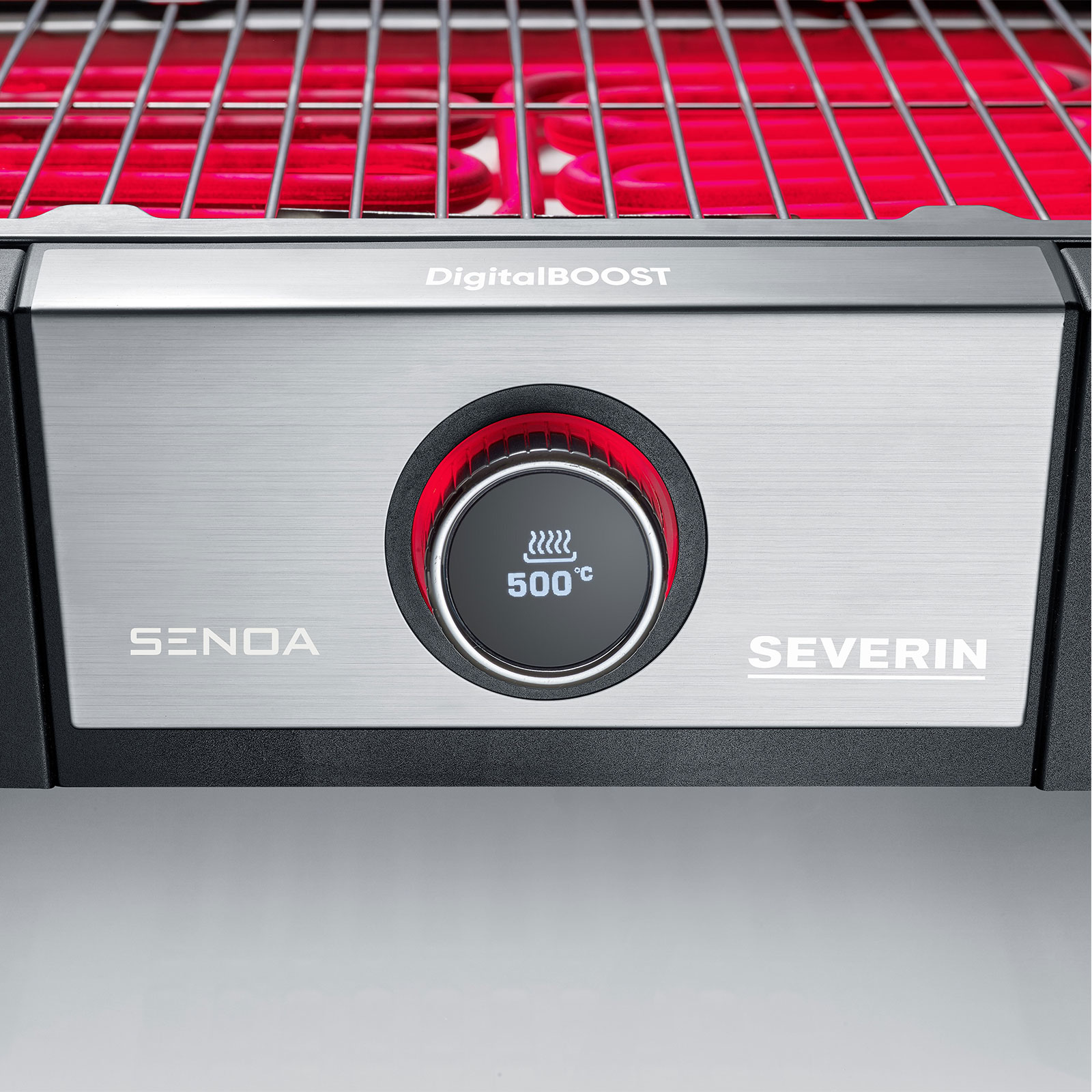 Severin PG 8118 Senoa DigitalBoost S Standgrill schwarz / silber
