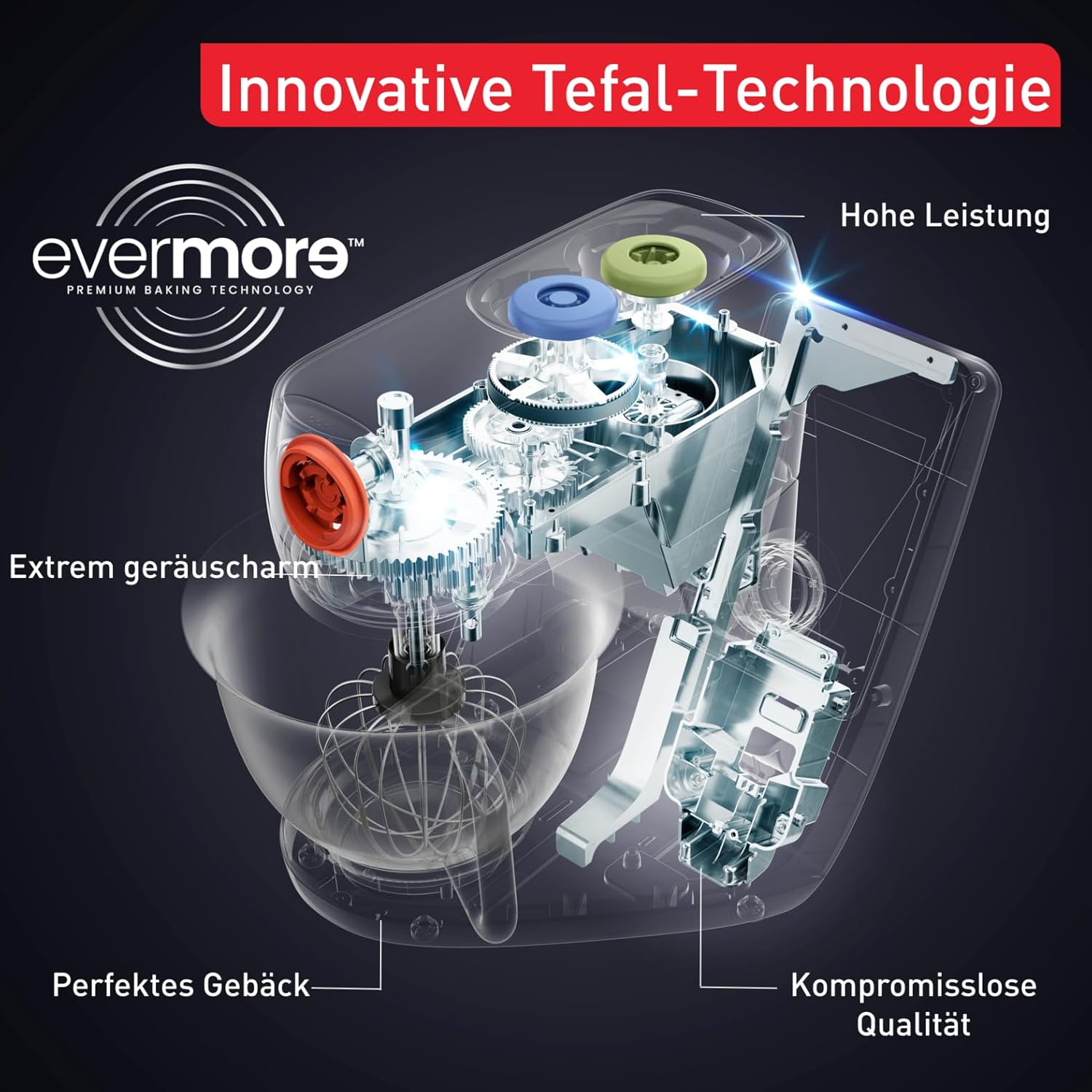 Tefal QB950D iCOACH Küchenmaschine TOUCH WIFI Küchengerät 5,5 Liter Schüssel