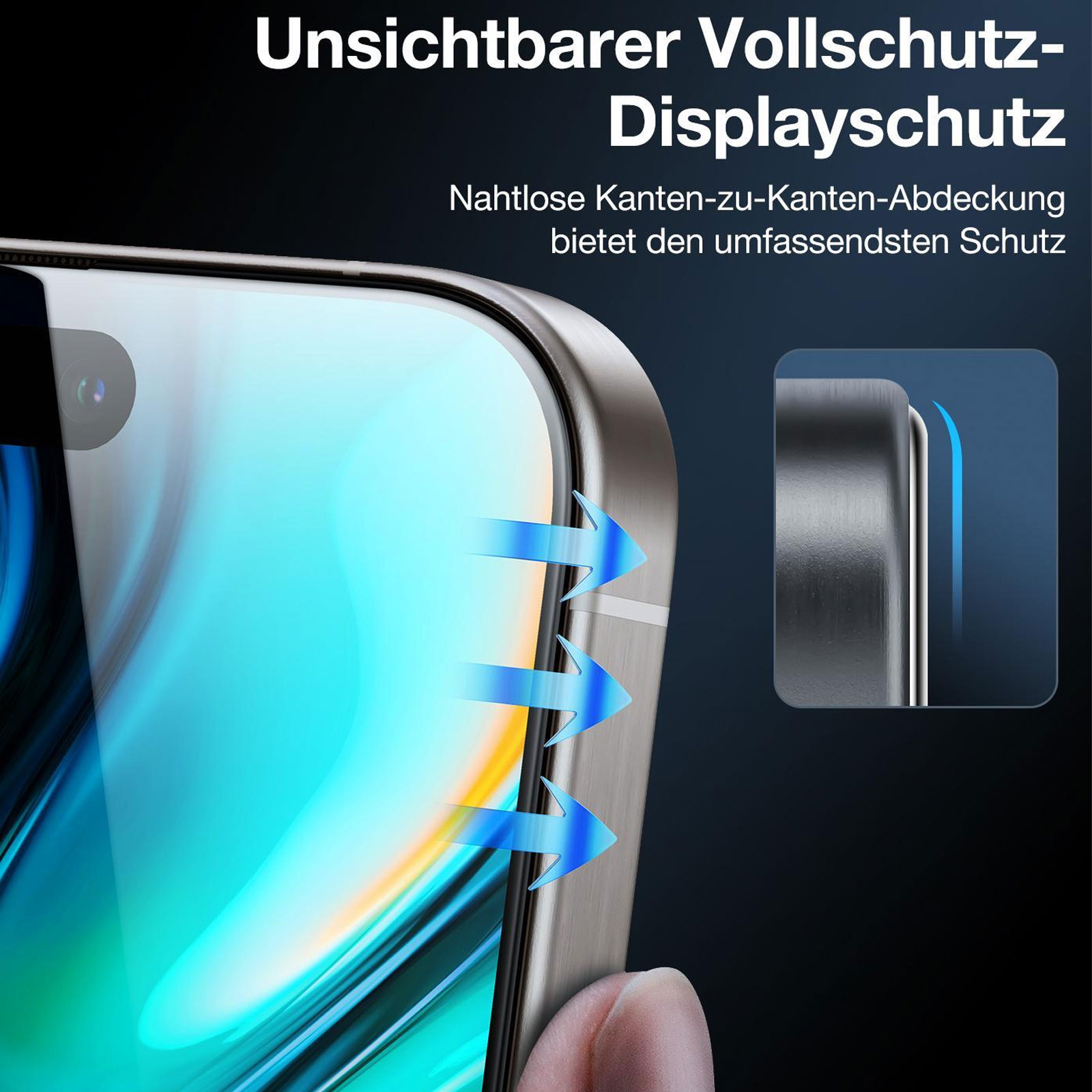 Torras Install Master Privacy screen protector für iPhone 16 Pro Black