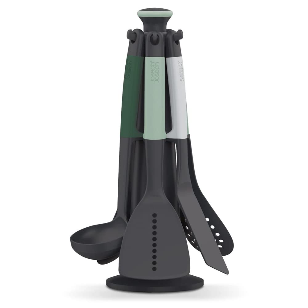 Joseph Joseph Elevate Küchenhelfer-Set, 6-teilig mit drehbarem Ständer