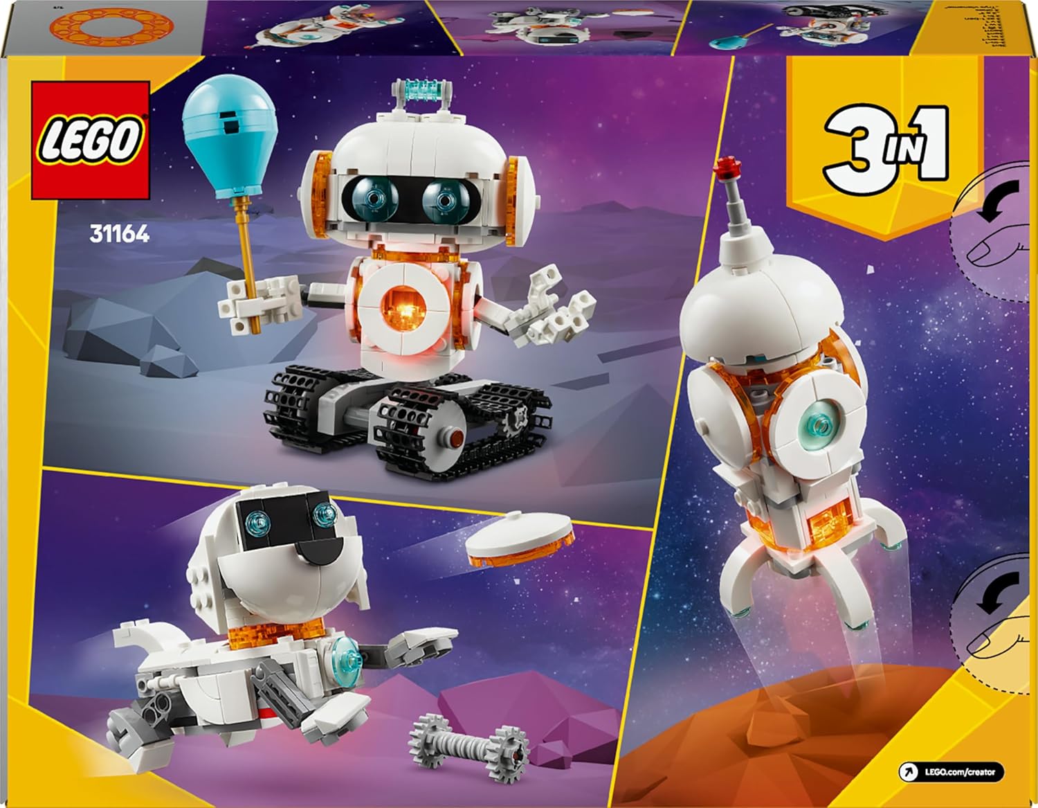 LEGO Creator 3in1 Weltraum-Roboter 31164