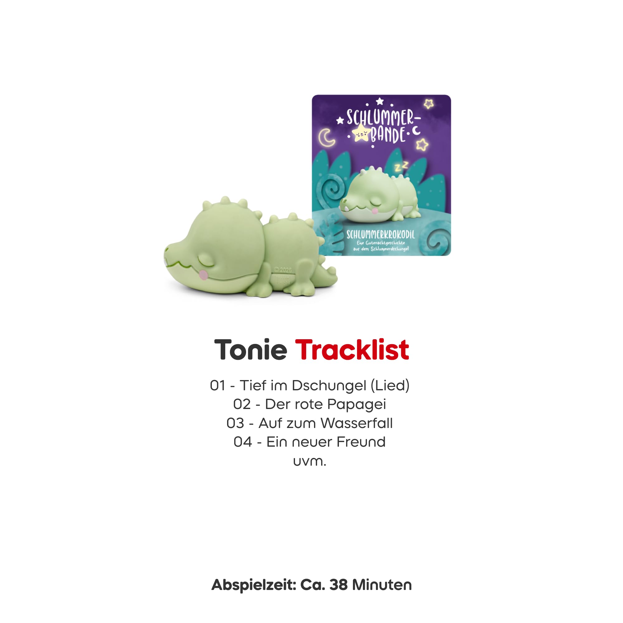tonies Hörfigur für Toniebox, Schlummerbande – Schlummerkrokodil