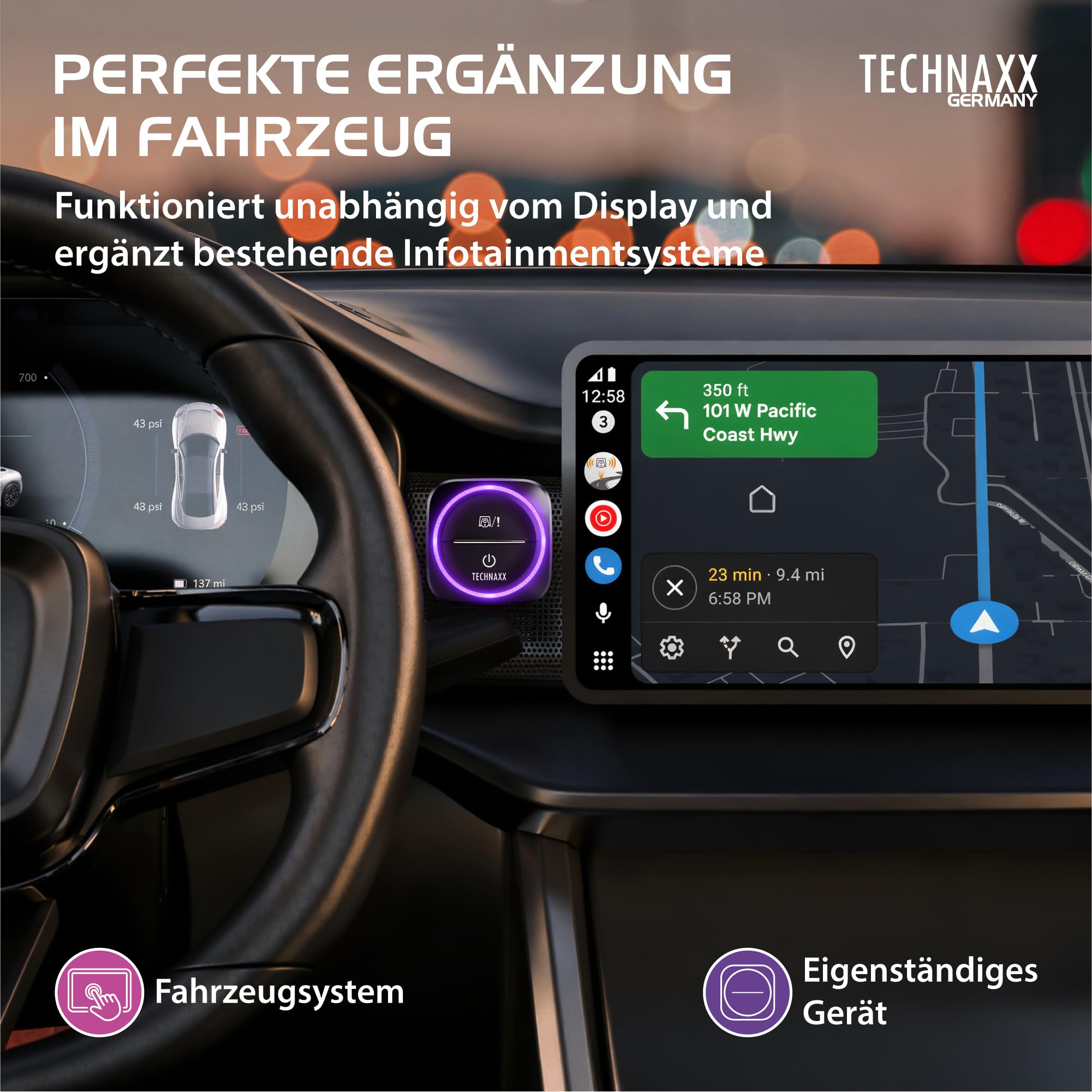 Technaxx Verkehrswarner mit Blitzer.de – Straßenverkehrswarner