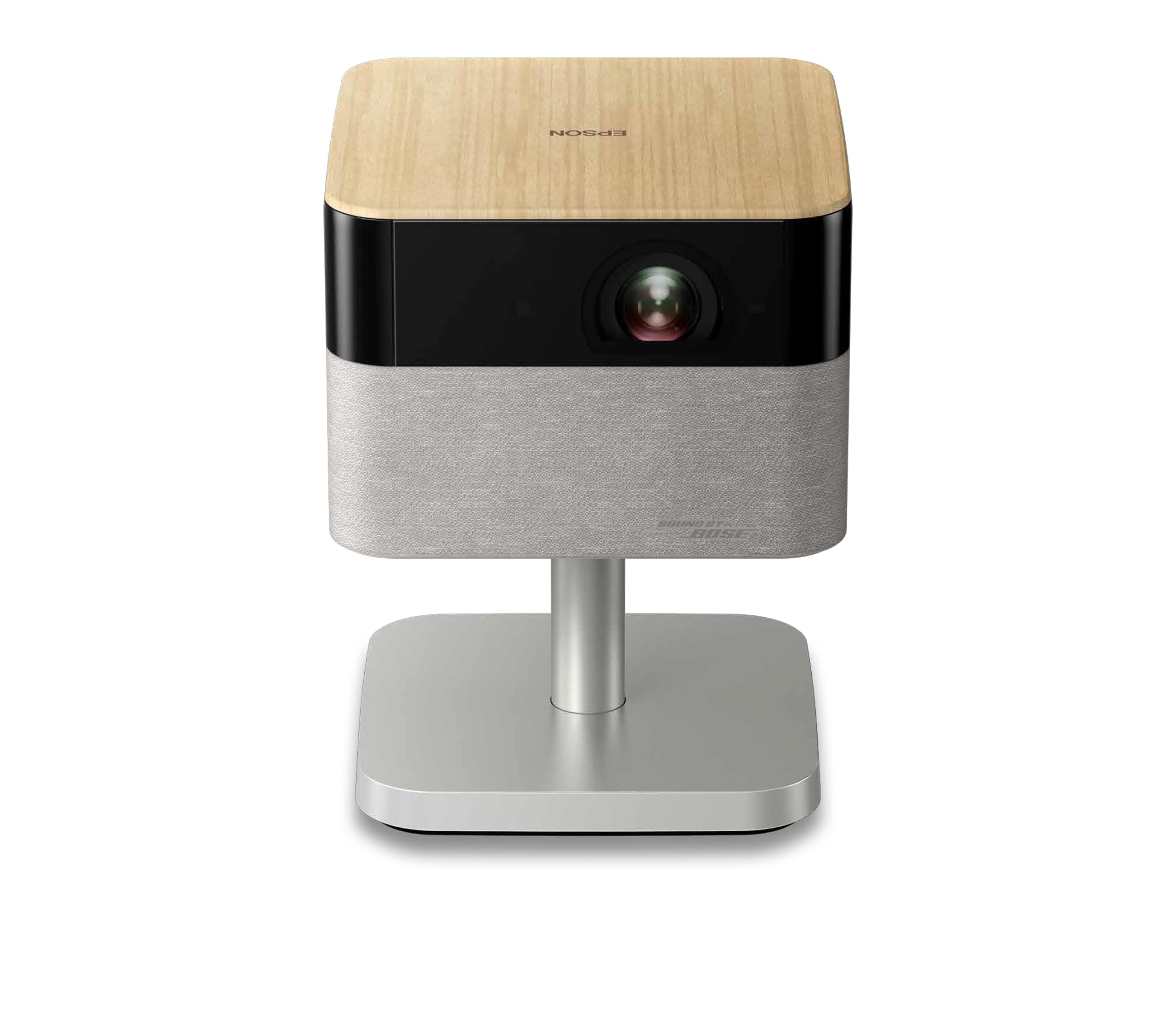 Epson Lifestudio Flex EF-72 Eiche, tragbarer Smart-Projektor, Sound by Bose