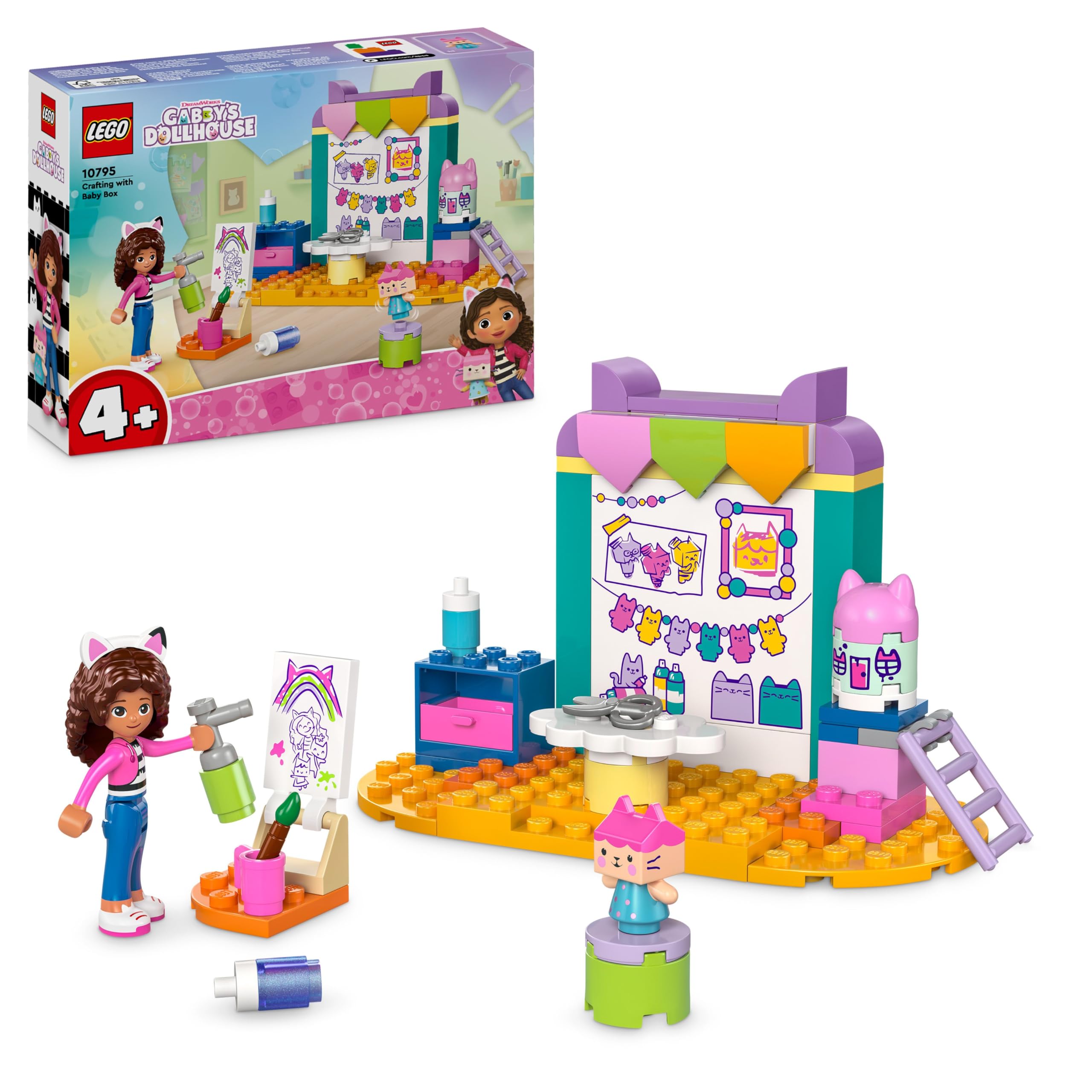 LEGO 4+ Gabbys Puppenhaus Bastelspaß mit Baby Box 10795