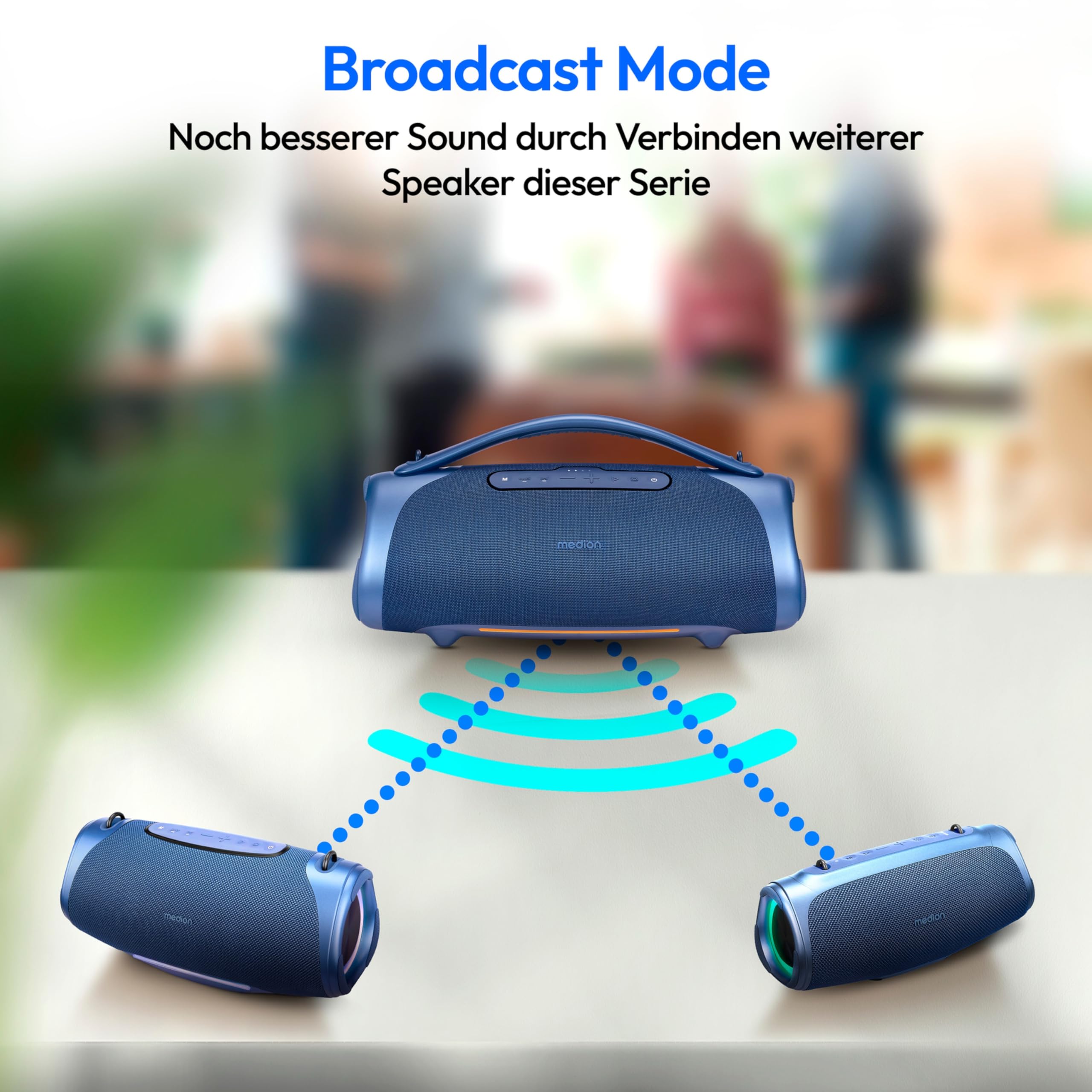 MEDION P61762 tragbarer Bluetooth Lautsprecher