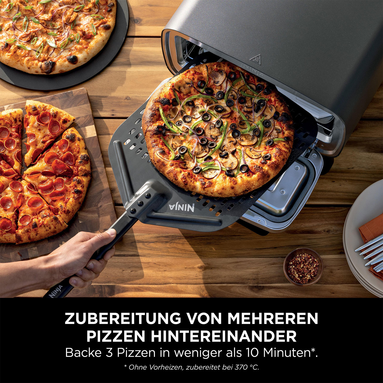 Ninja MO201EU Artisan Outdoor-Elektro-Pizzaofen