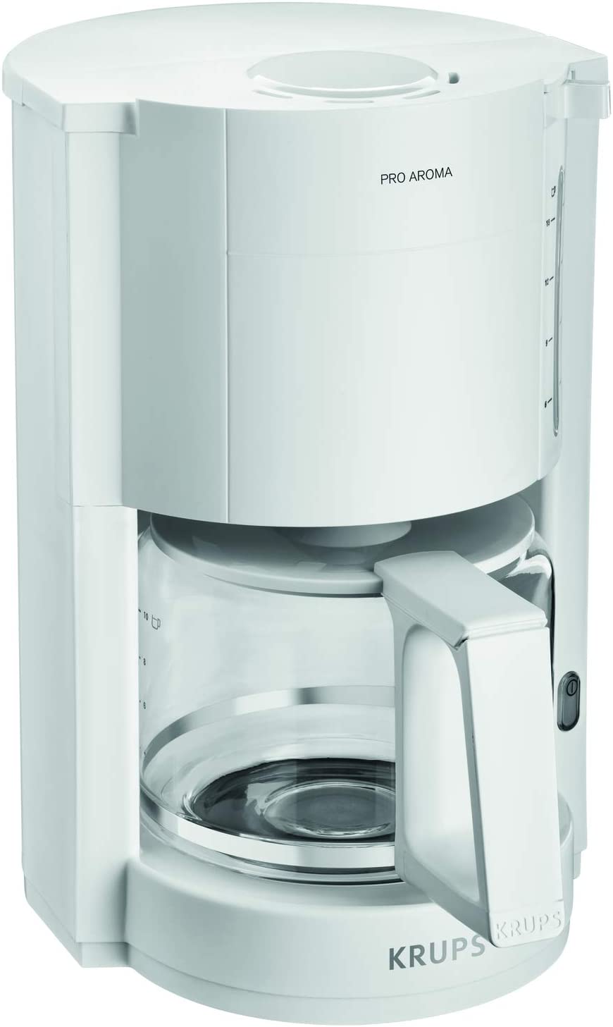 Krups ProAroma F 309 01 Glas- Kaffeeautomat weiss