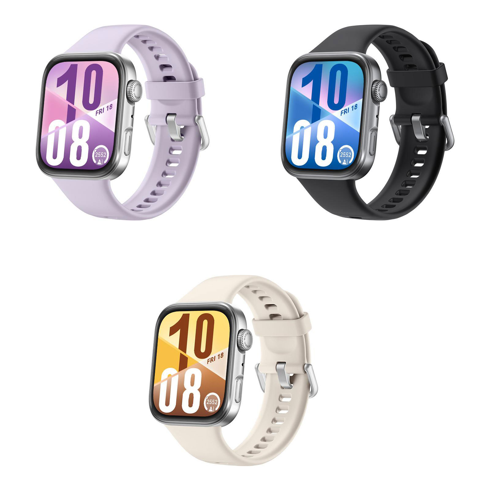 Huawei Watch Fit 4, schwarzes Gehäuse mit schwarzem Fluorelastomer-Armband (Herzfrequenzmessung, Schrittzähler) Huawei Watch Fit 4, schwarzes Gehäuse mit schwarzem Fluorelastomer-Armband (Herzfrequenzmessung, Schrittzähler)