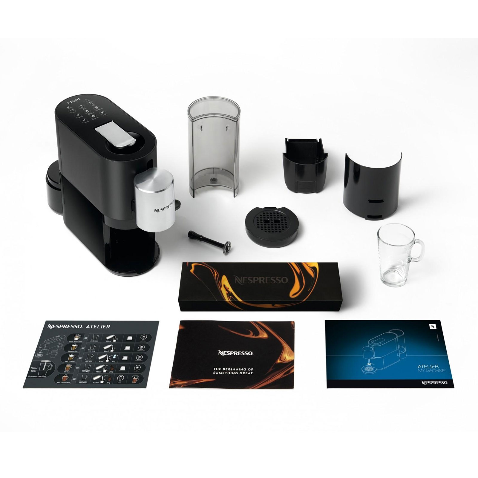 Krups XN 8908 Nespresso Atelier schwarz/silber