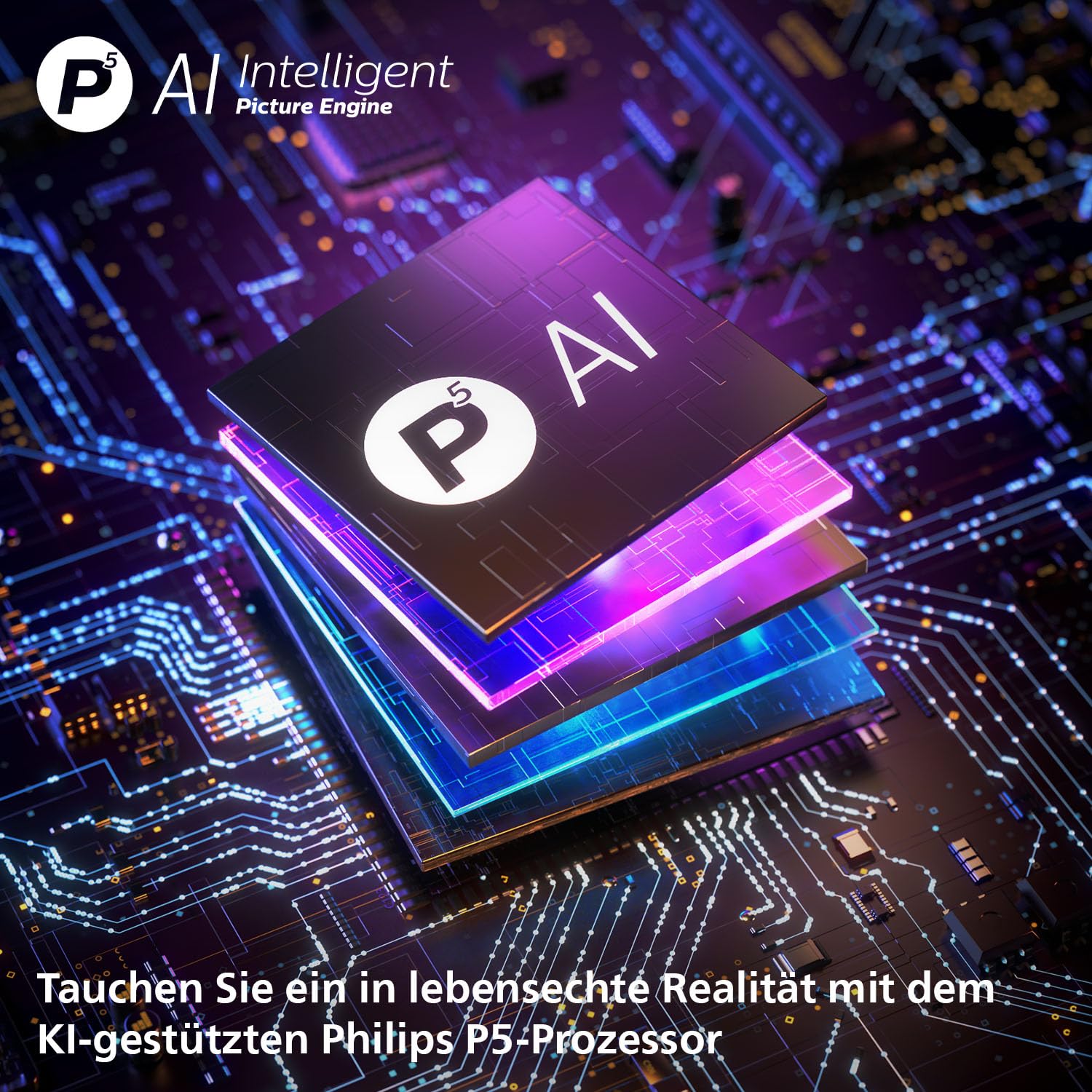 Philips Ambilight 55OLED760 4K OLED Smart TV - 55 Zoll Display