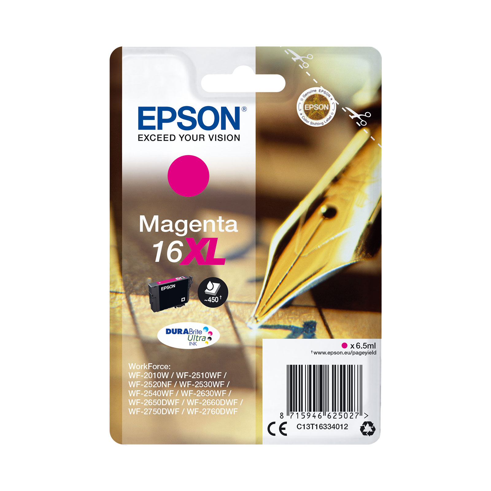 Epson C13T16334012 16XL Füller magenta Druckerpatrone