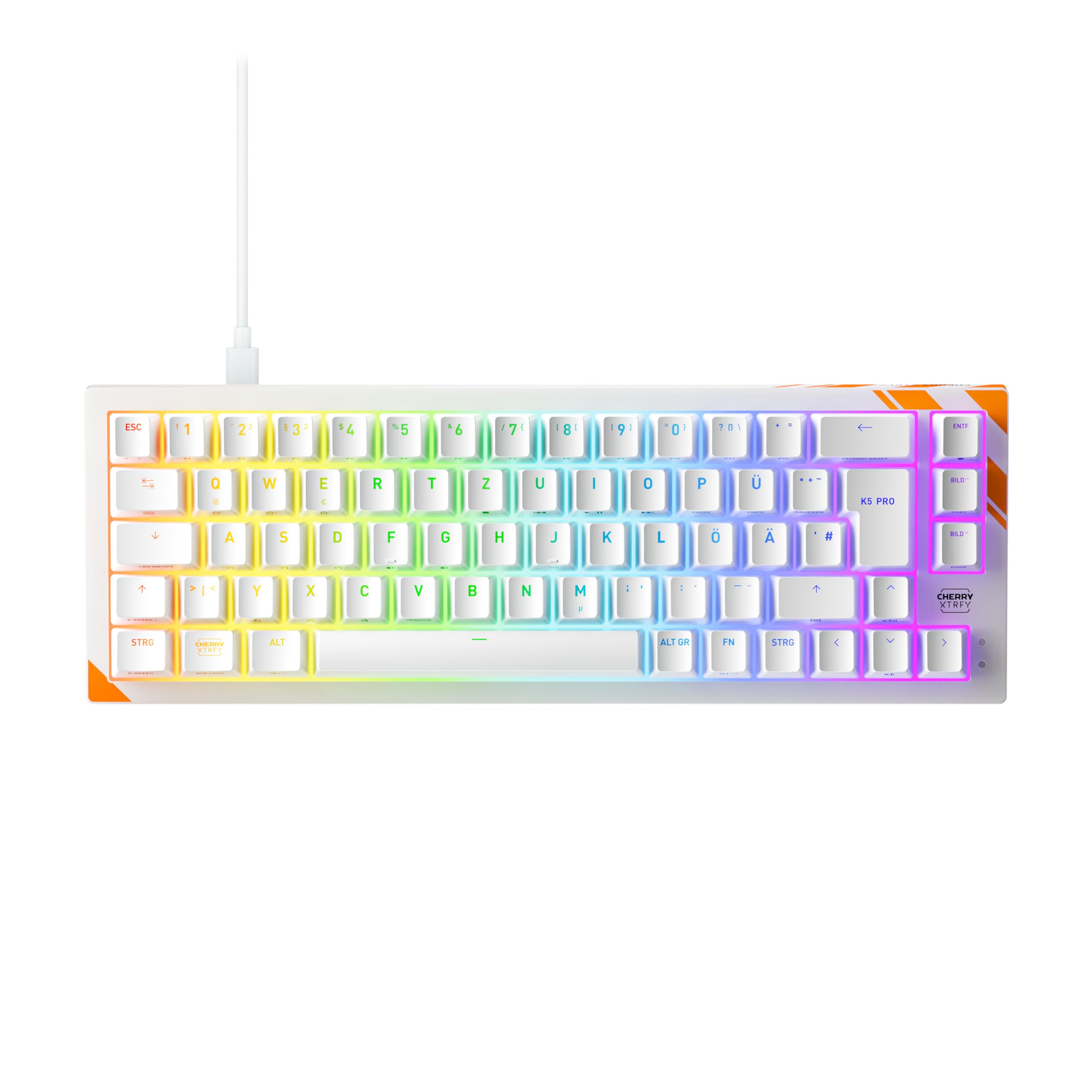 Cherry XTRFY K5 Pro TMR Compact - Magnetische Kabelgebundene Gaming-Tastatur
