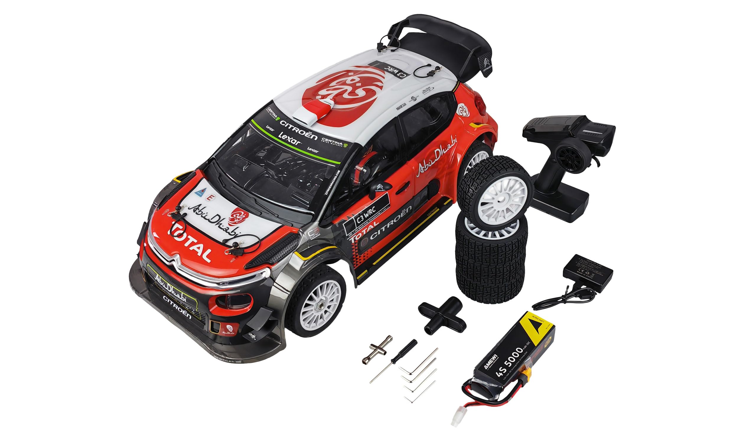 Hyper Go Citroen C3 WRC Rallye brushless 4WD 1:7 RTR