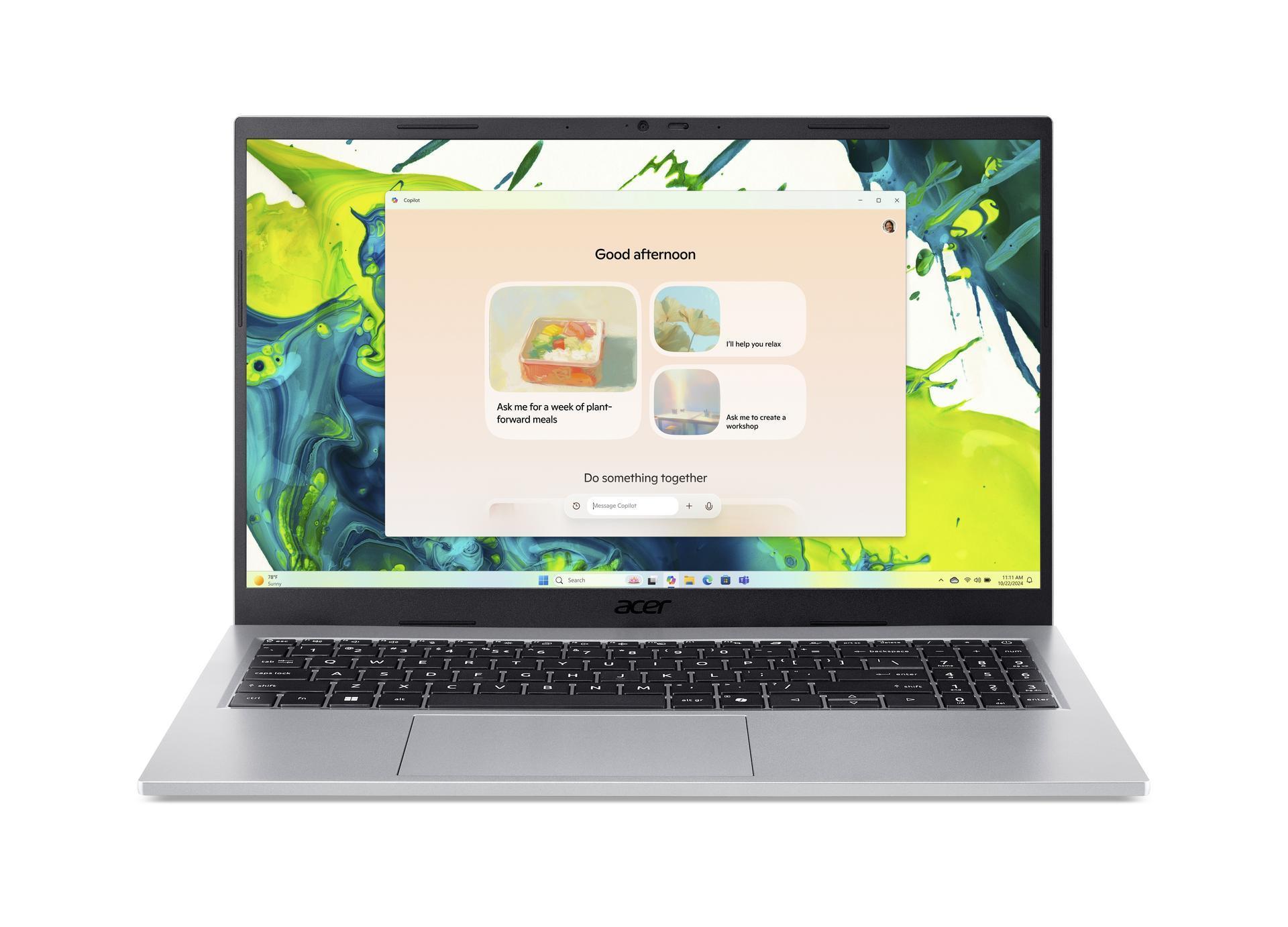 ACER Aspire Go 15, Pure Silver, 15,6 Zoll Notebook