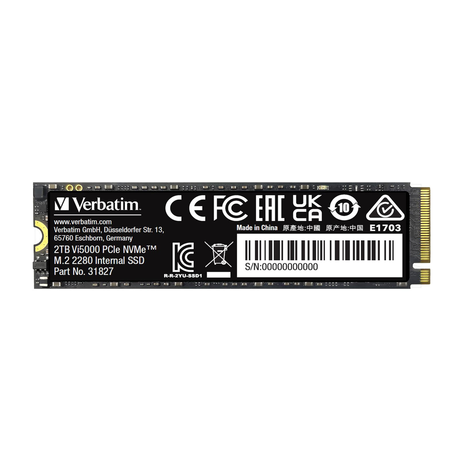 Vi5000 PCIe NVMe M.2 SSD 2TB