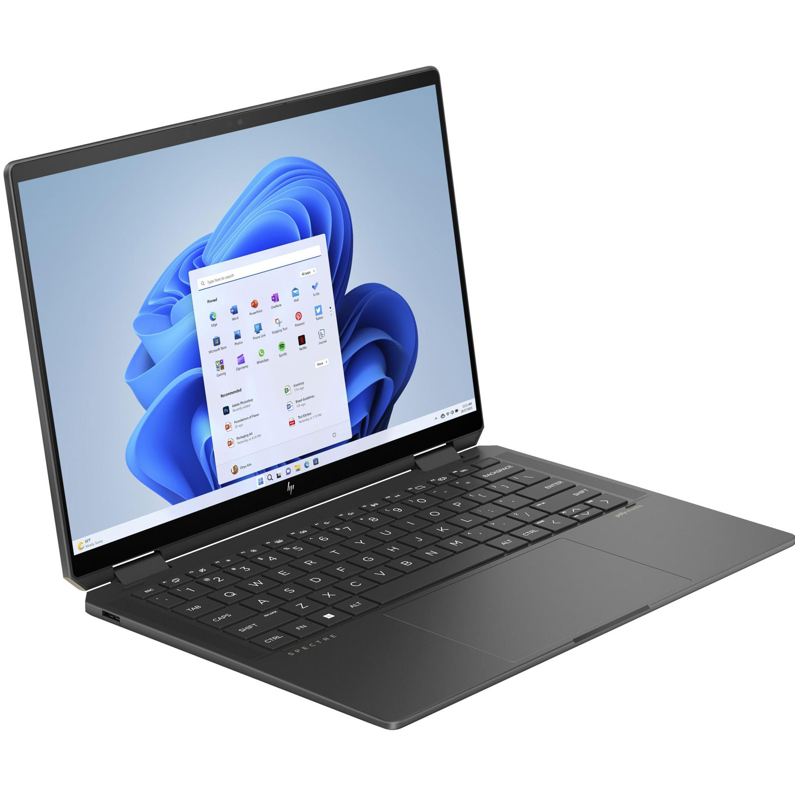 HP Spectre x360 2-in-1 Laptop 14-eu0675ng, 14 Zoll, 2.8K, Intel Core Ultra 7 155H, 32 GB, 1 TB M.2 SSD