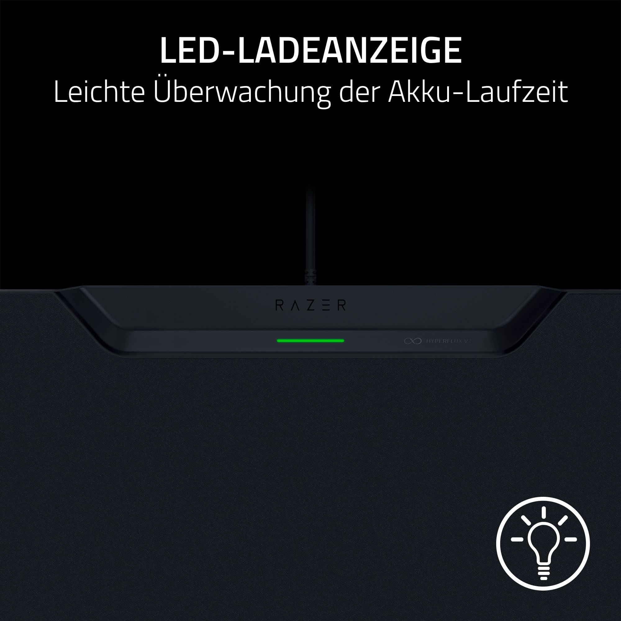 Razer HyperFlux V2 - Kabelloses Lademauspad System für Gaming-Mäuse